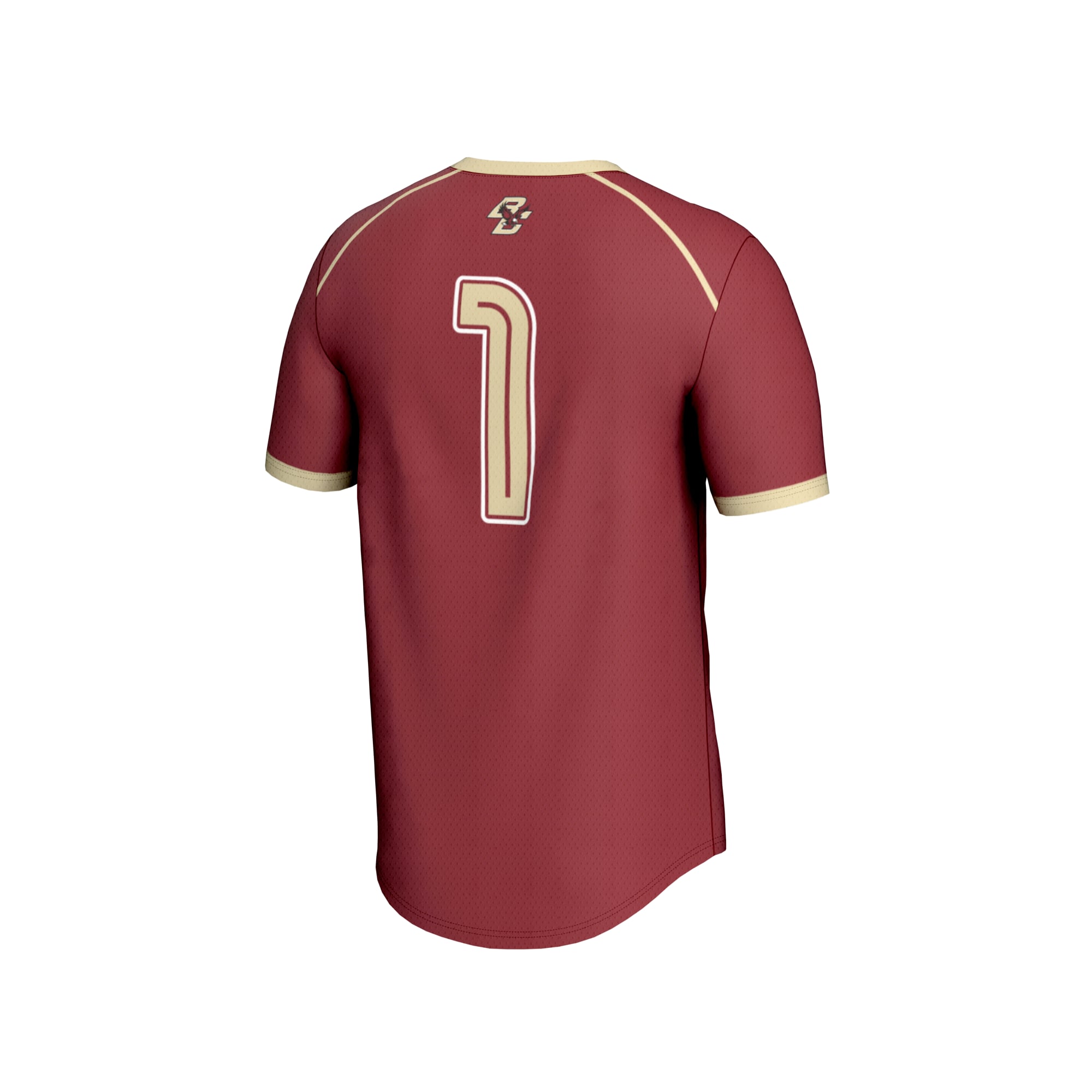 Lacrosse Fashion Boston College Eagles Game Jersey No.1 Maroon NCAA College Lacrosse Fan Wear