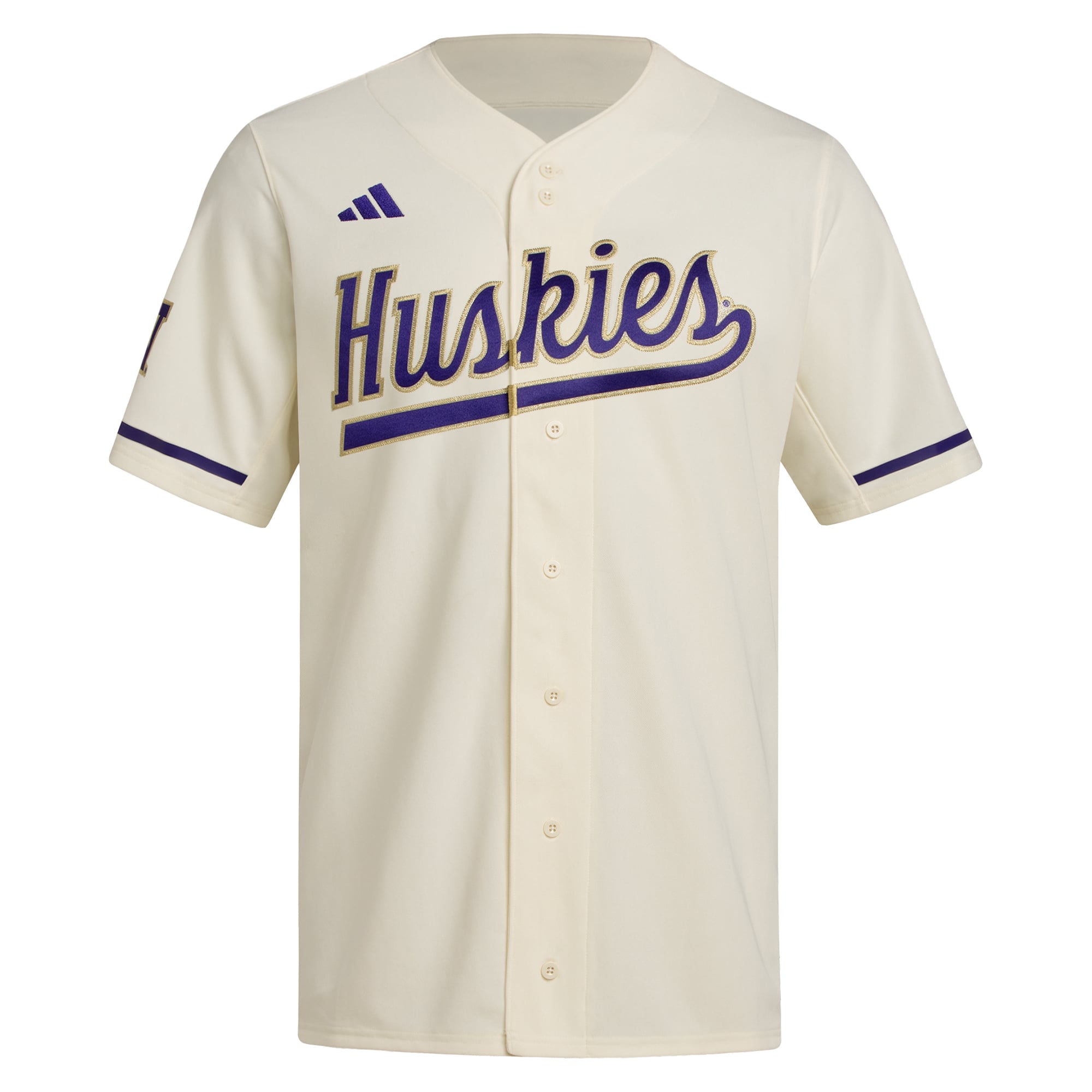 Baseball Washington Huskies Replica Jersey Cream NCAA College Baseball Fan Wear