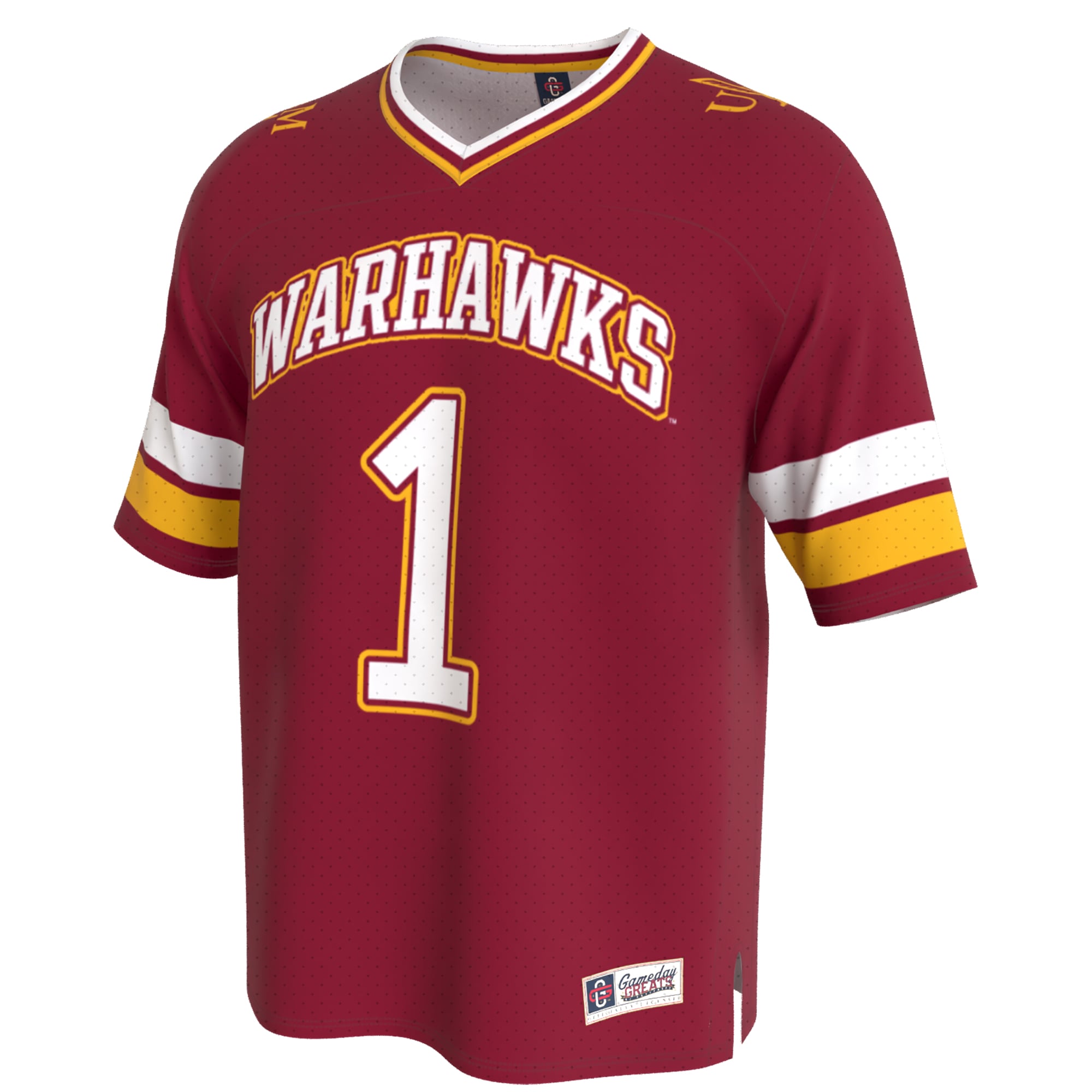 Maroon Collegiate Fashion ULM Warhawks Game Jersey Maroon NCAA College Football Fan Wear