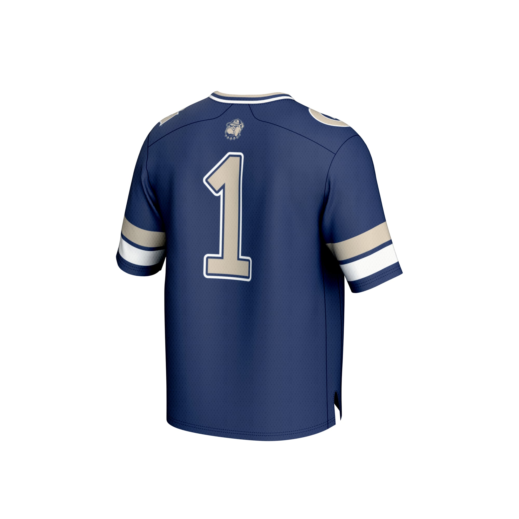 Collegiate Fashion Georgetown Hoyas Game Jersey Navy NCAA College Football Fan Wear