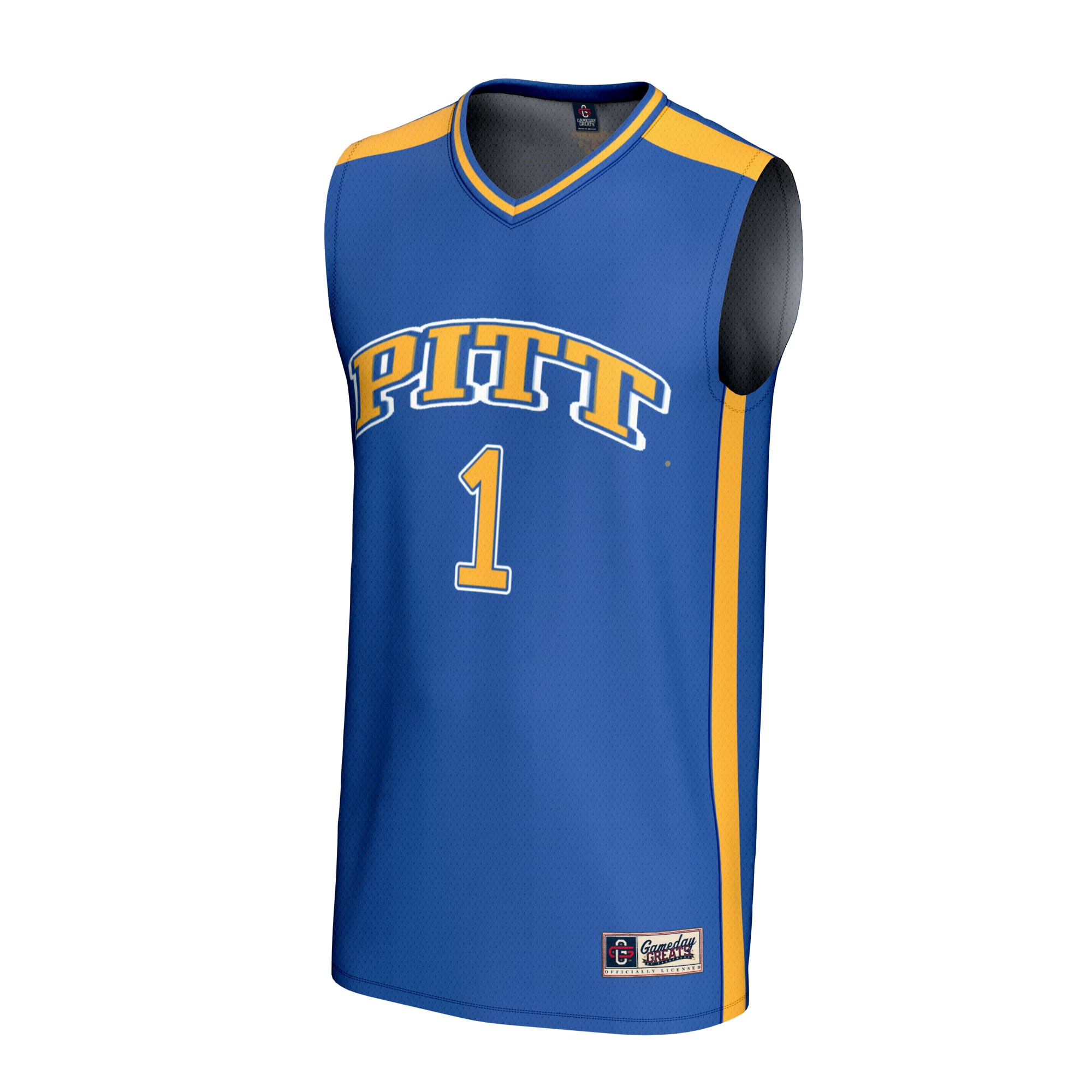 Collegiate Basketball Fashion Pitt Panthers Game Jersey Royal NCAA College Basketball Fan Wear Collegiate Basketball Fashion