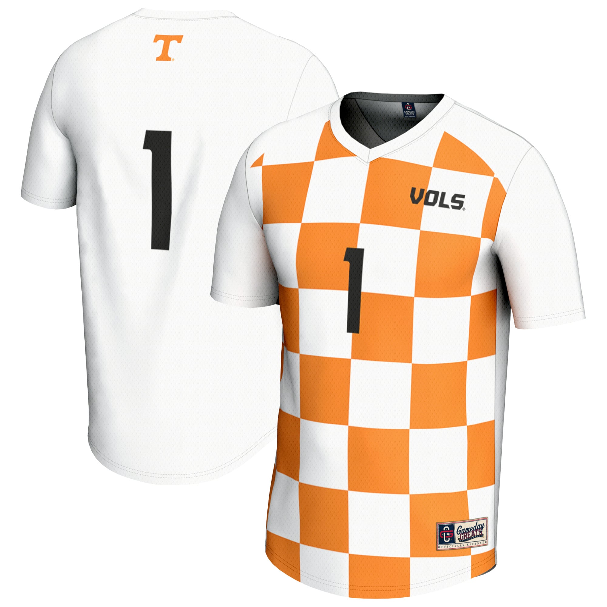 White Soccer Fashion Tennessee Volunteers Game Jersey White NCAA College Soccer Fan Wear White Soccer Fashion
