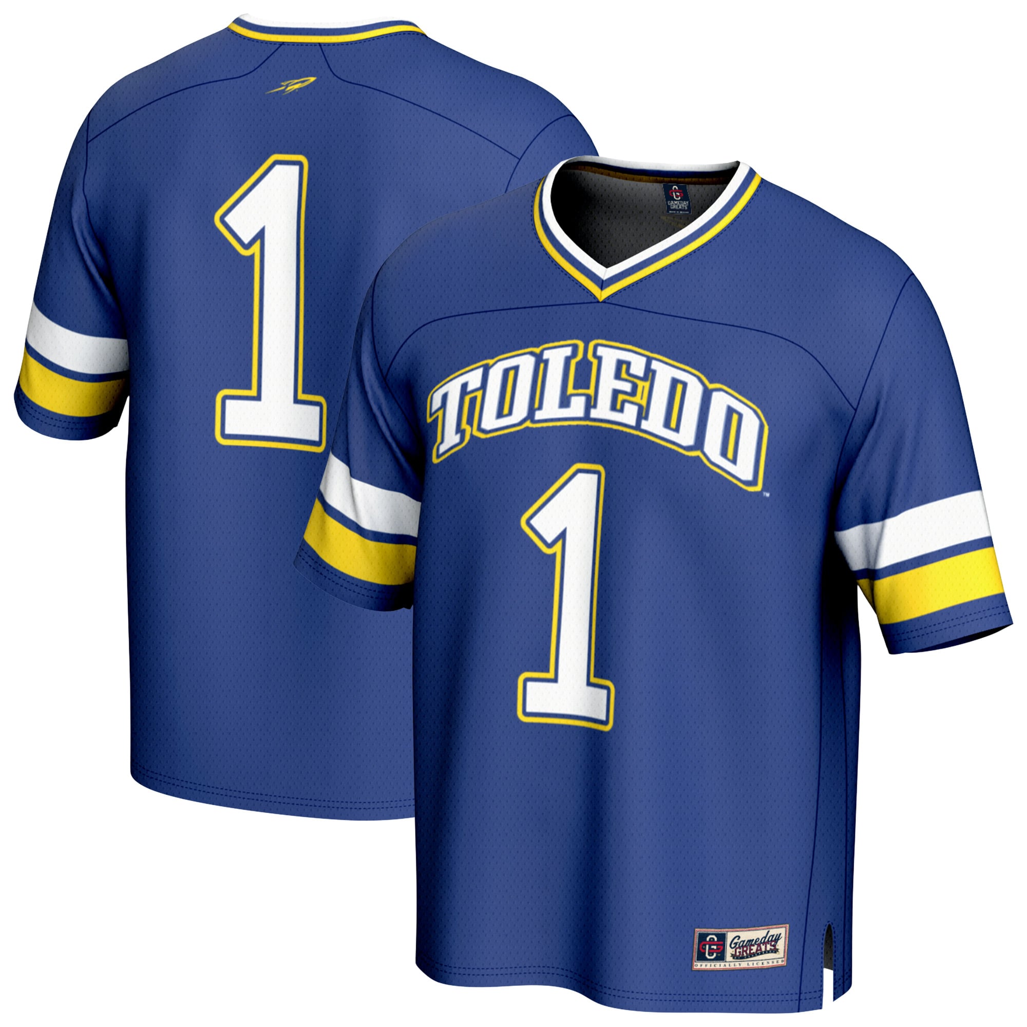 Street Toledo Rockets Jersey No.1 Navy NCAA College Football Fan Wear