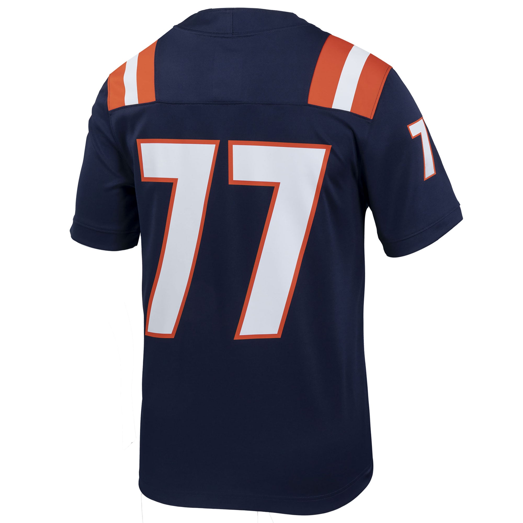 Illinois Fighting Illini Untouchable Jersey No.77 Navy NCAA College Football Fan Wear