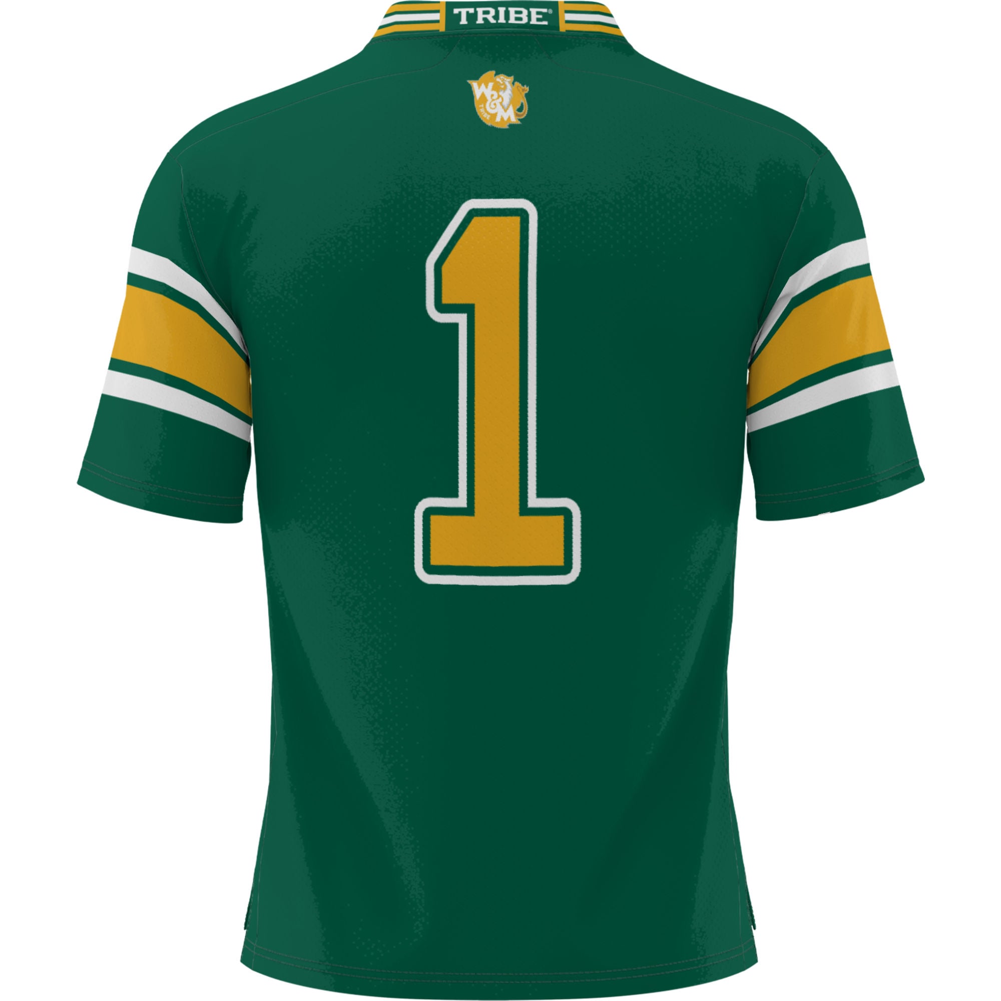 William & Mary Tribe Game Jersey No.1 Green NCAA College Football Fan Wear