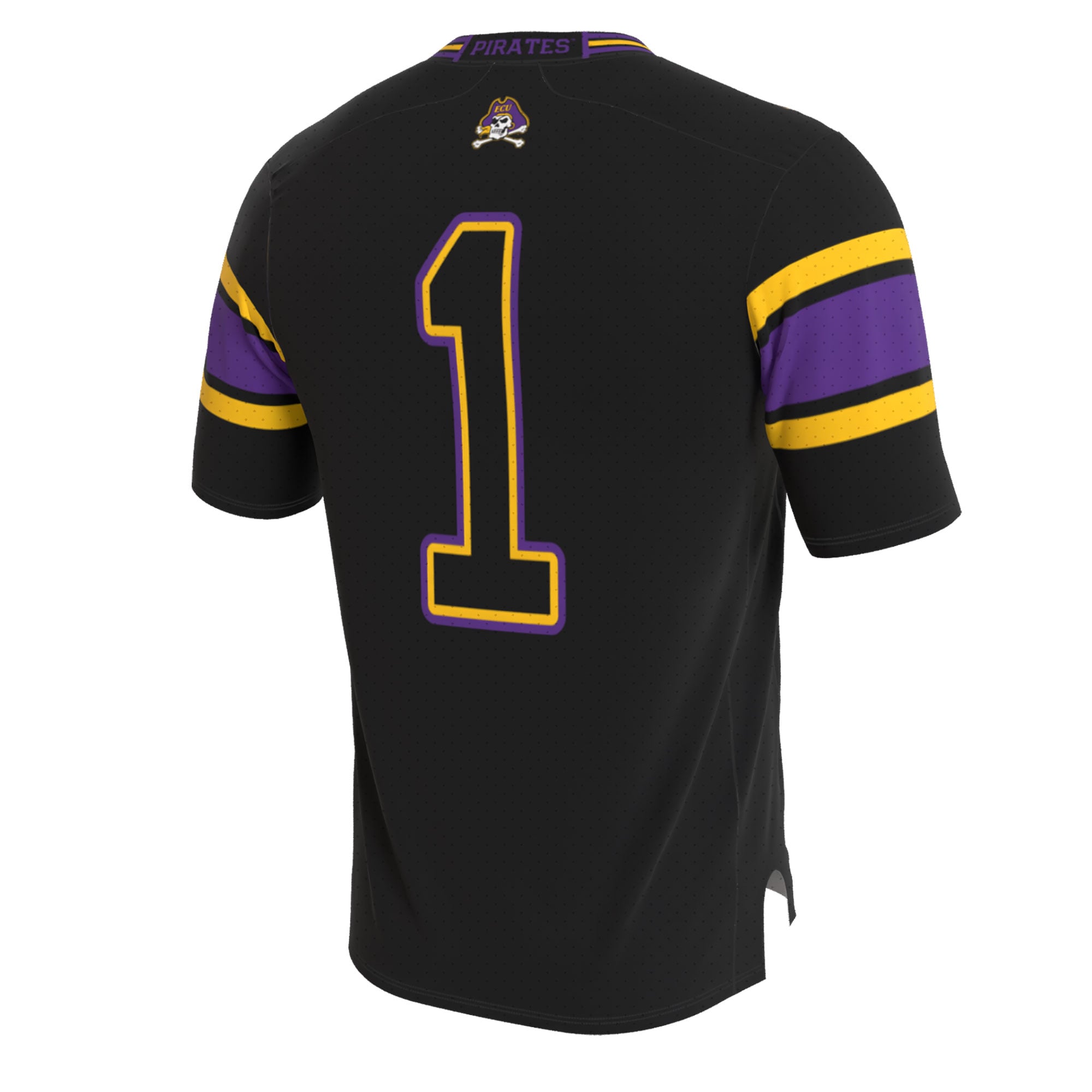 Collegiate Blackout Fashion ECU Pirates Game Jersey NCAA College Football Fan Wear Collegiate Blackout Fashion