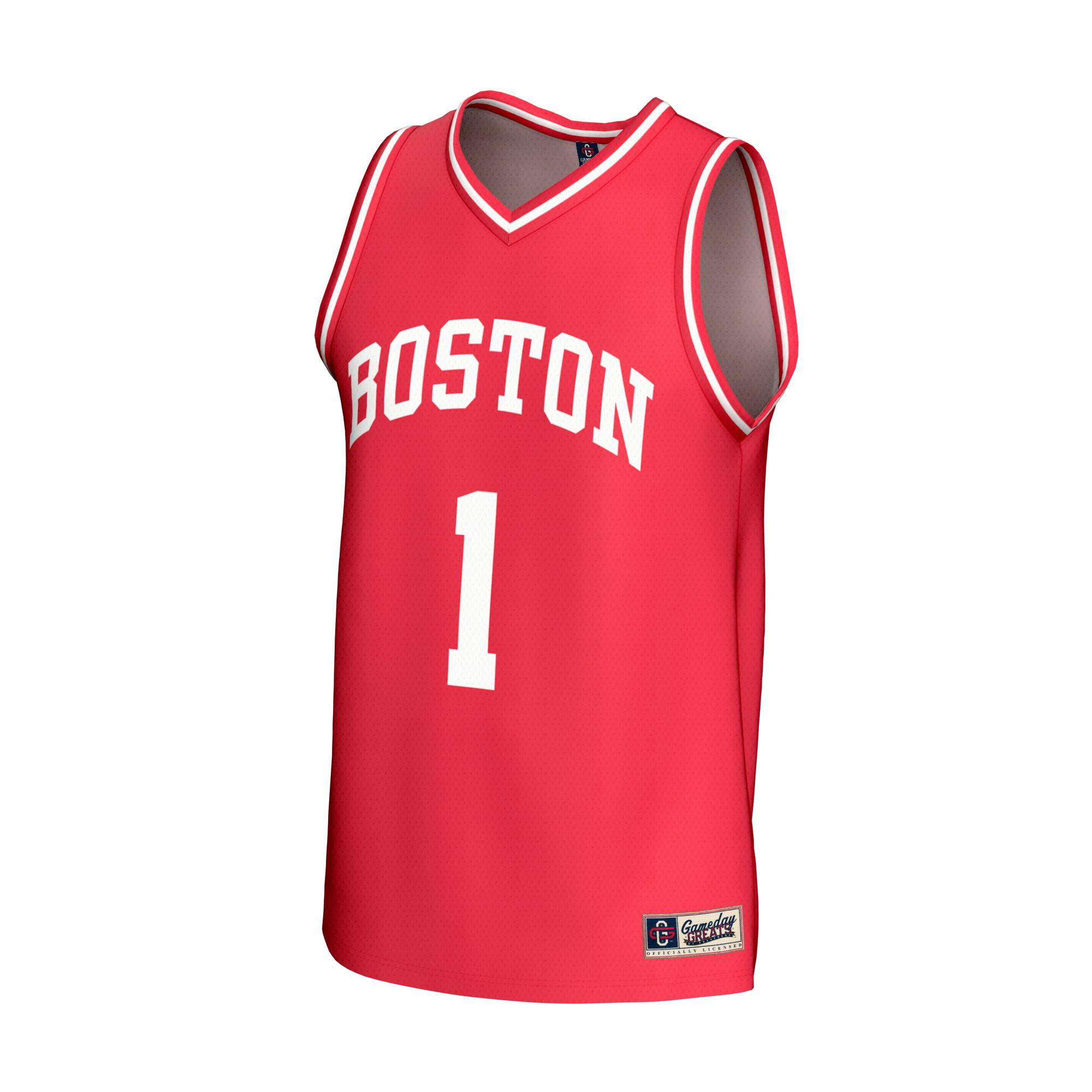 Scarlet Collegiate Basketball Boston University Game Jersey Scarlet NCAA College Basketball Fan Wear Scarlet Collegiate Basketball