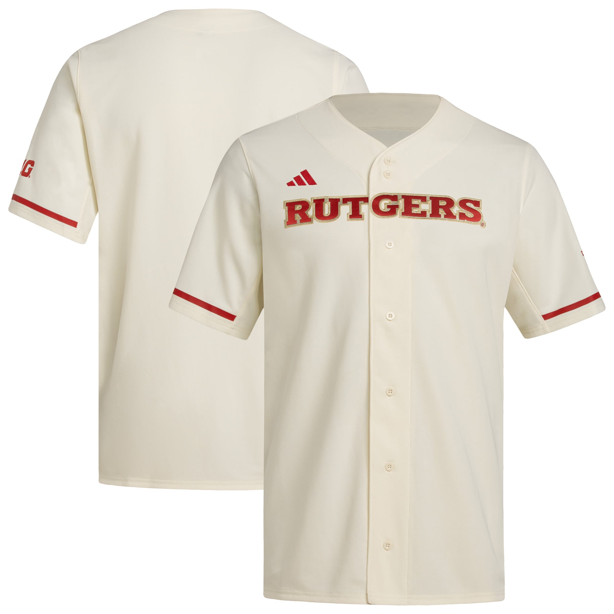 Baseball Rutgers Scarlet Knights Replica Jersey Cream NCAA College Baseball Fan Wear