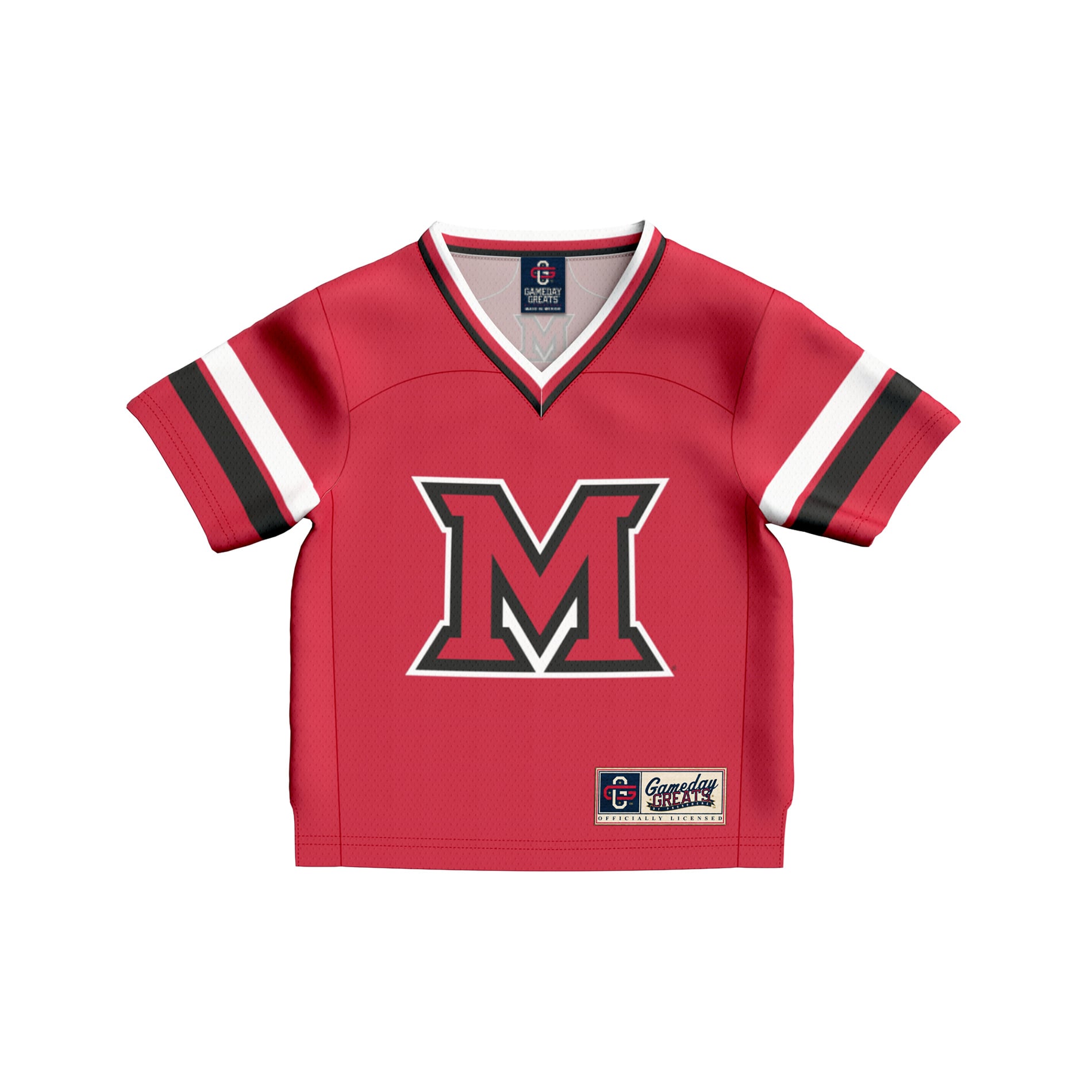 Fashion Miami University RedHawks Game Jersey No.1 Red NCAA College Football Fan Wear Fashion
