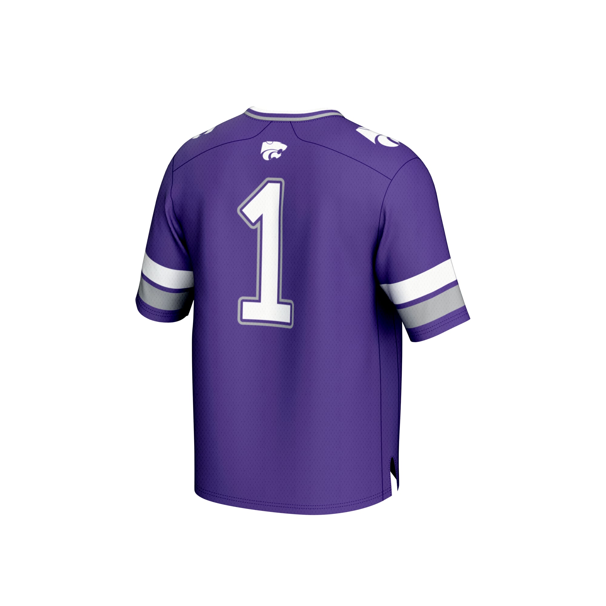 Collegiate Fashion Kansas State Wildcats Game Jersey No.1 Purple NCAA College Football Fan Wear Collegiate Fashion
