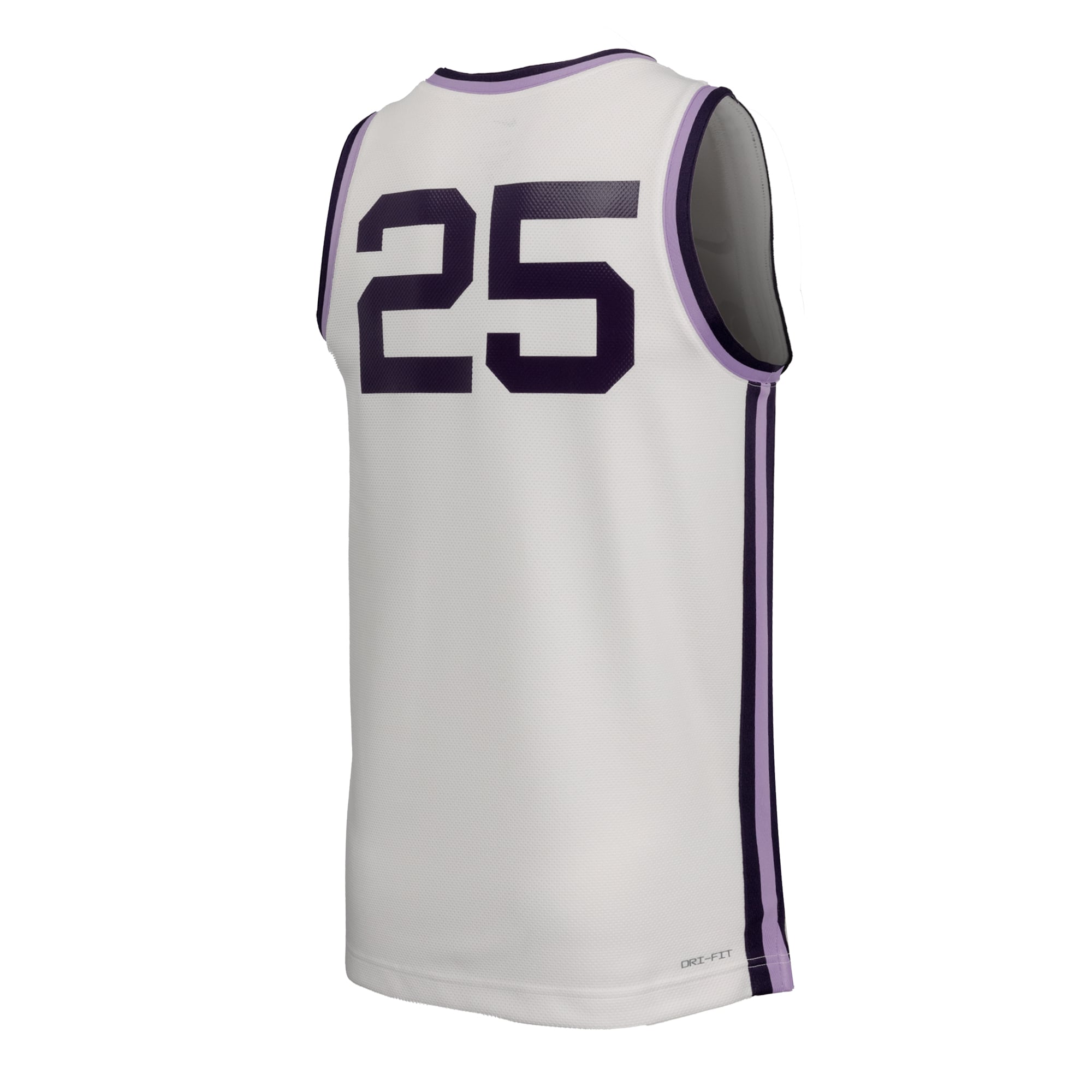 Basketball Kansas State Wildcats Replica Jersey No.25 White NCAA College Basketball Fan Wear