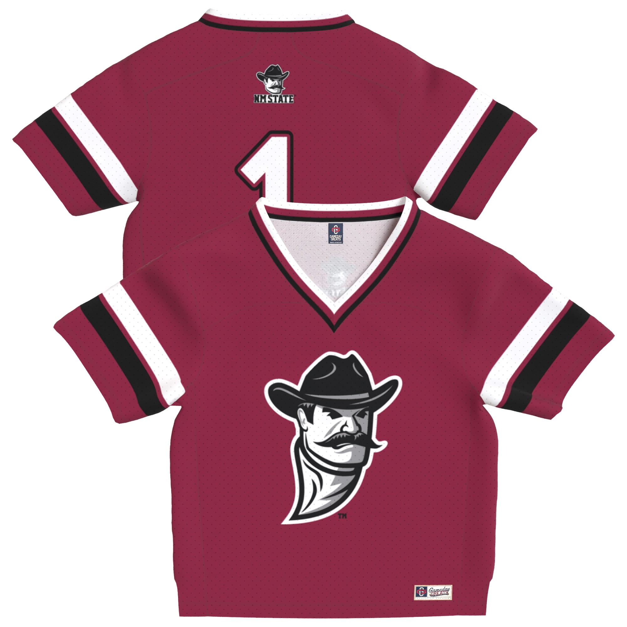 New Mexico State Aggies Jersey Crimson NCAA College Football Fan Wear