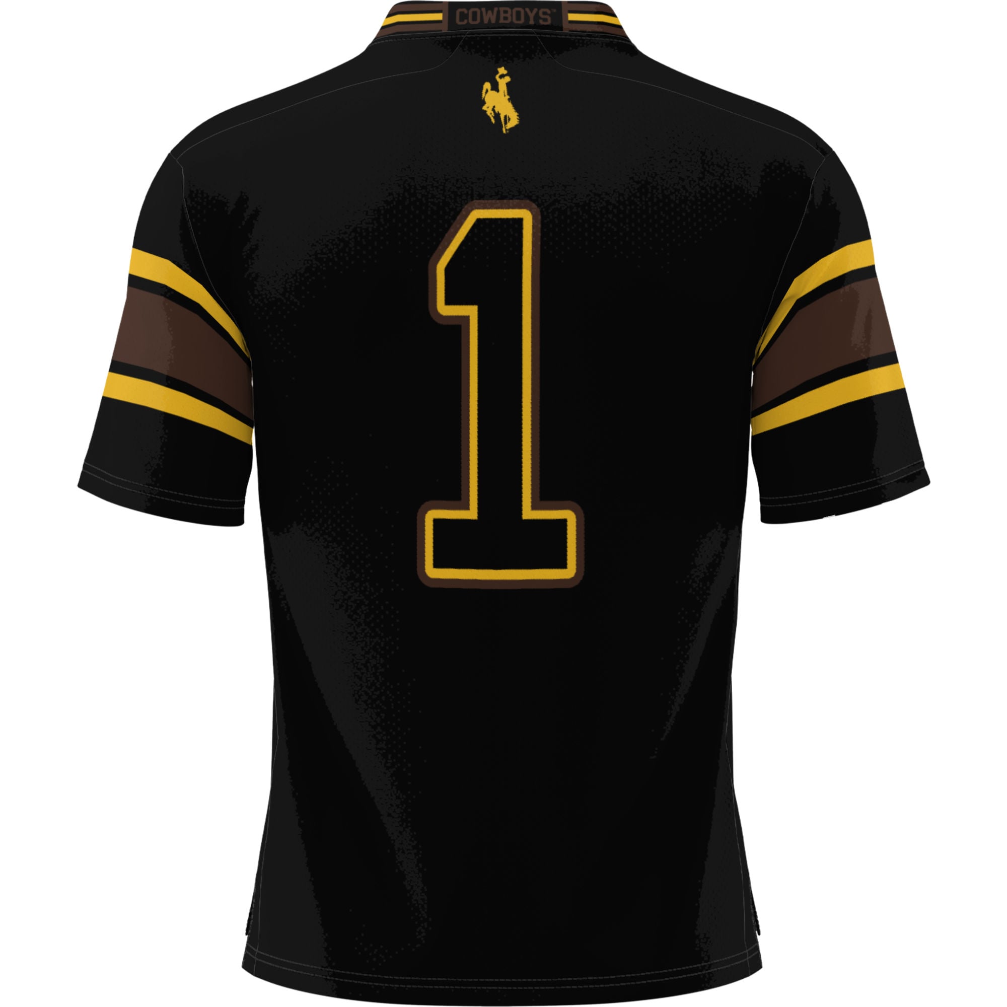 Wyoming Cowboys Game Jersey No.1 Black NCAA College Football Fan Wear No.1