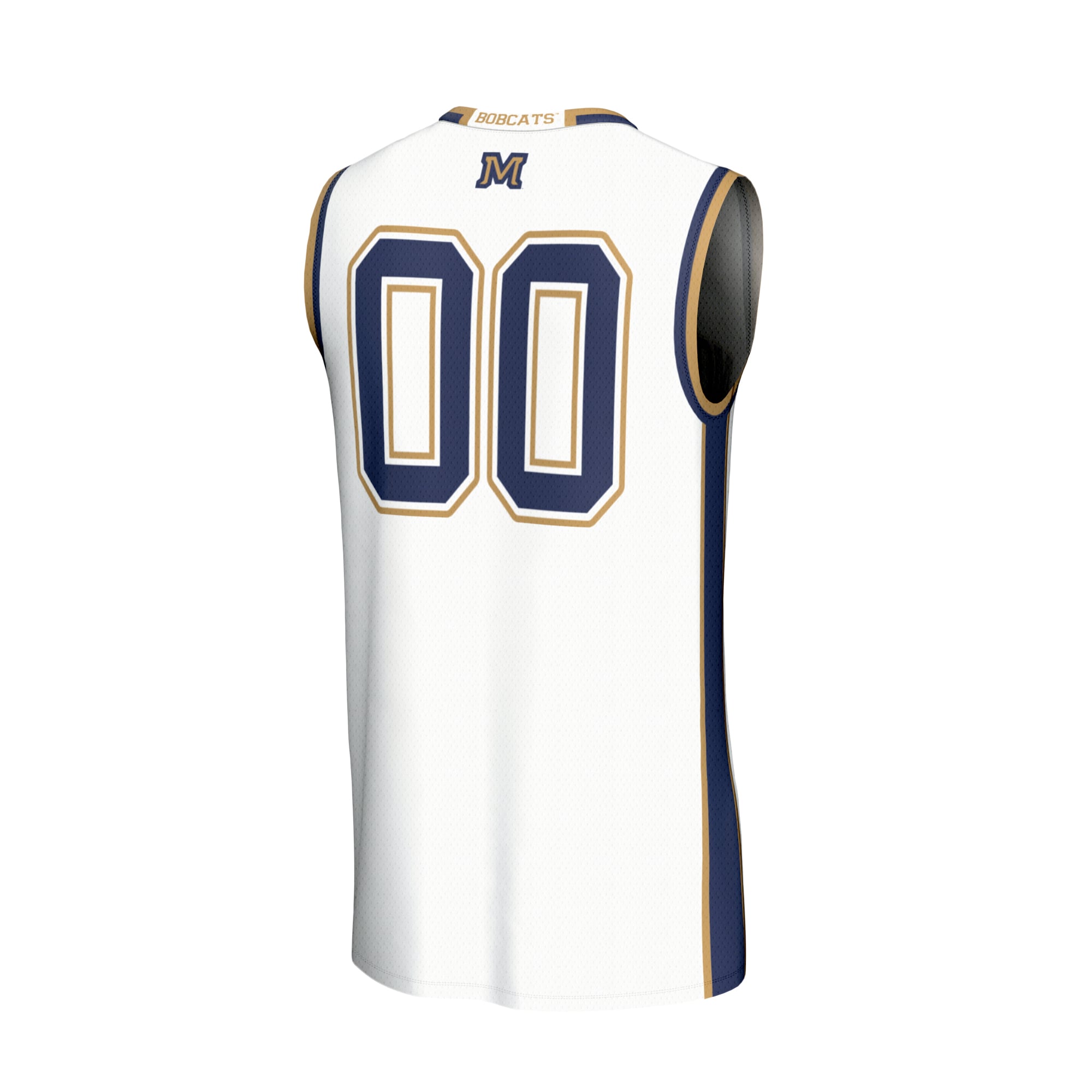 White Basketball Fashion Montana State Bobcats Game Jersey White NCAA College Basketball Fan Wear
