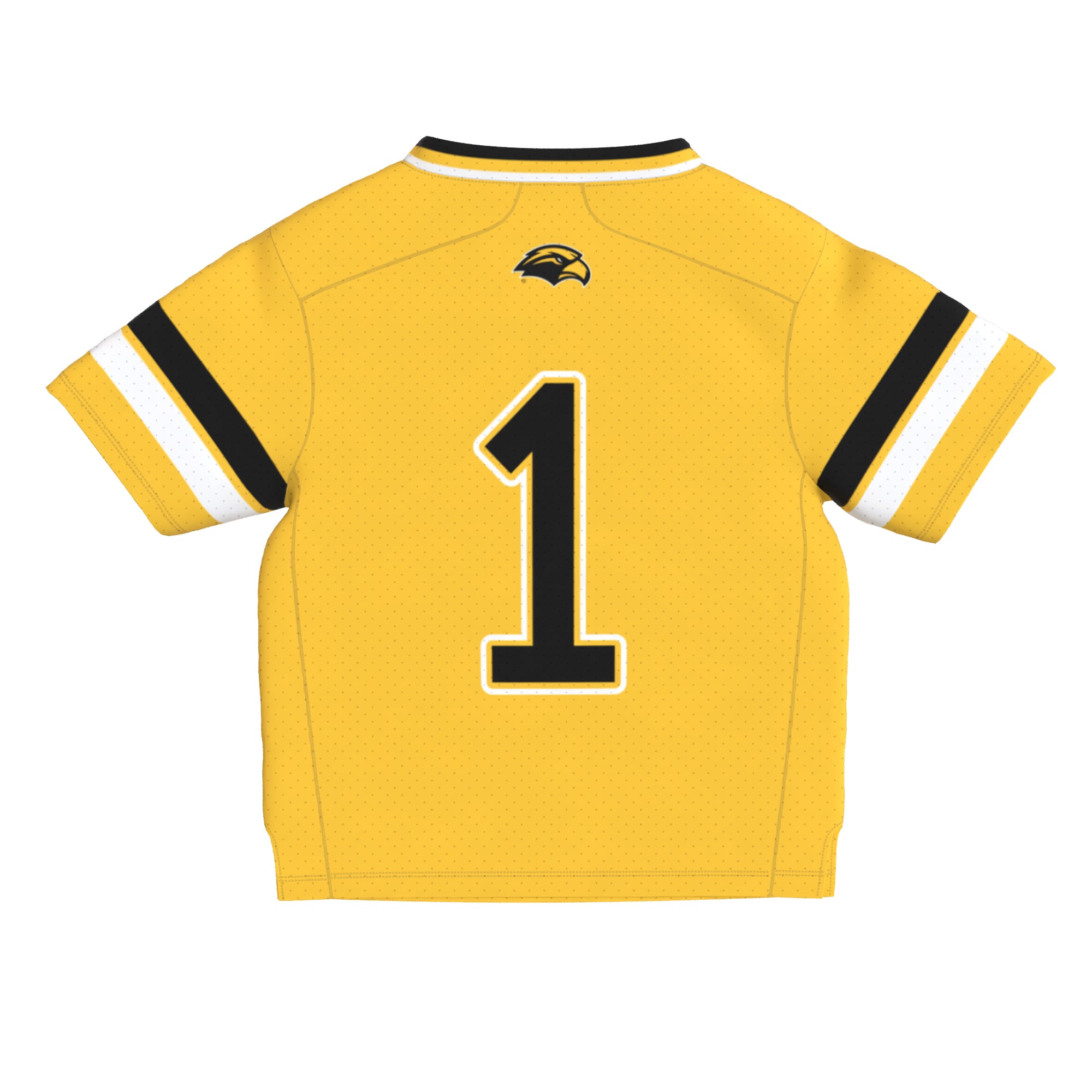 Gold Collegiate Fashion Southern Miss Golden Eagles Game Jersey Gold NCAA College Football Fan Wear
