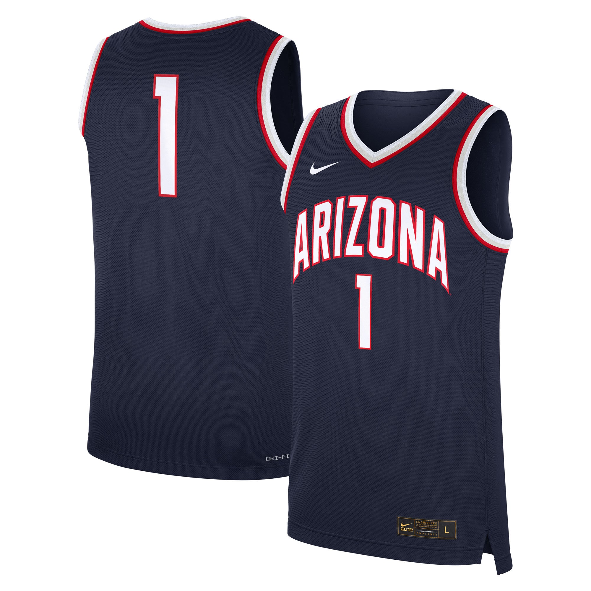 Road Arizona Wildcats Replica Jersey No.1 Navy NCAA College Baseball Fan Wear