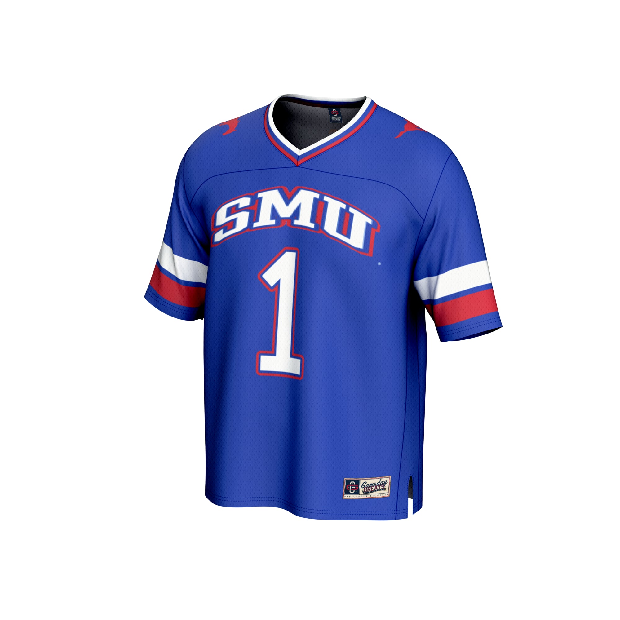Collegiate Fashion SMU Mustangs Game Jersey Royal NCAA College Football Fan Wear