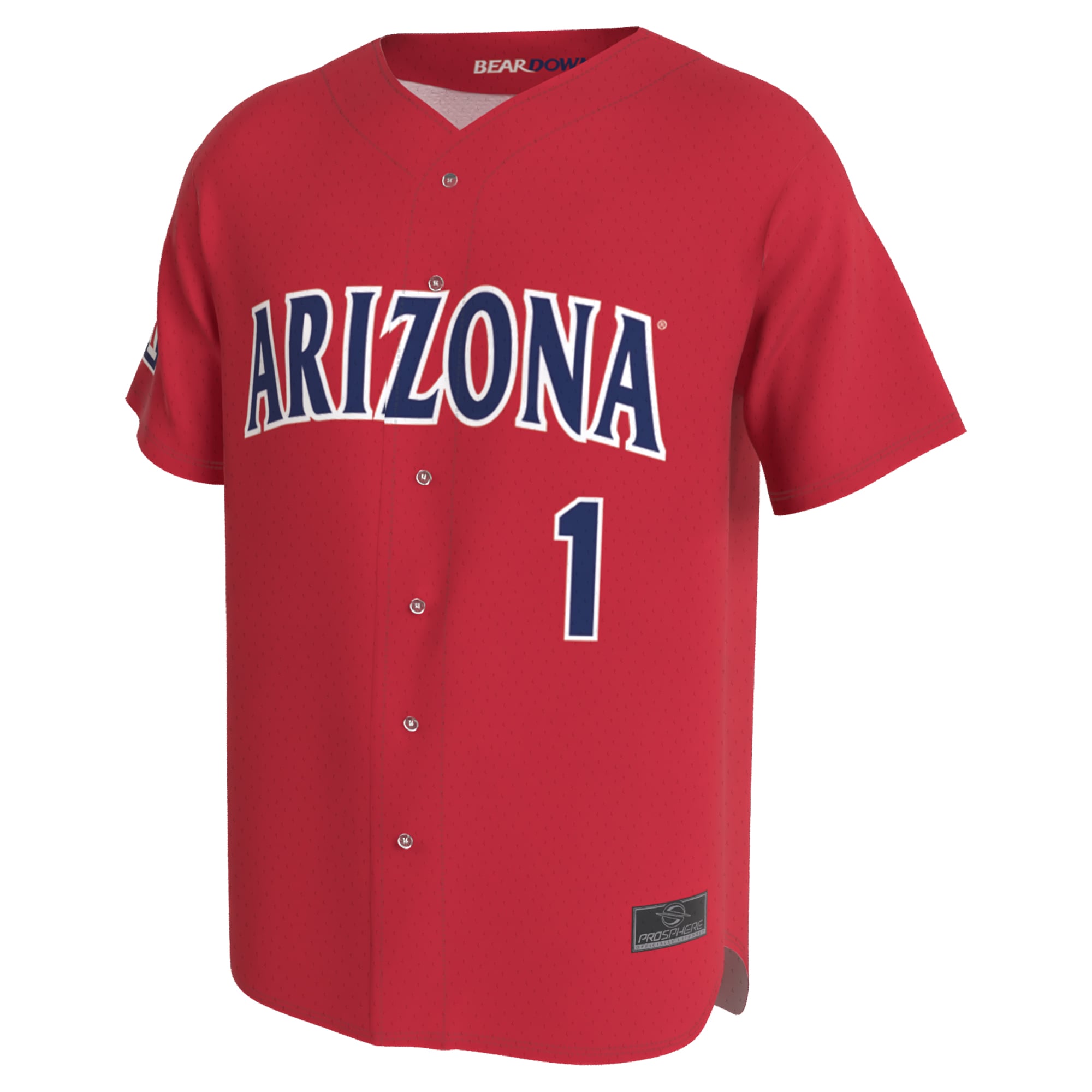 Red Collegiate Baseball Arizona Wildcats Game Jersey Red NCAA College Baseball Fan Wear