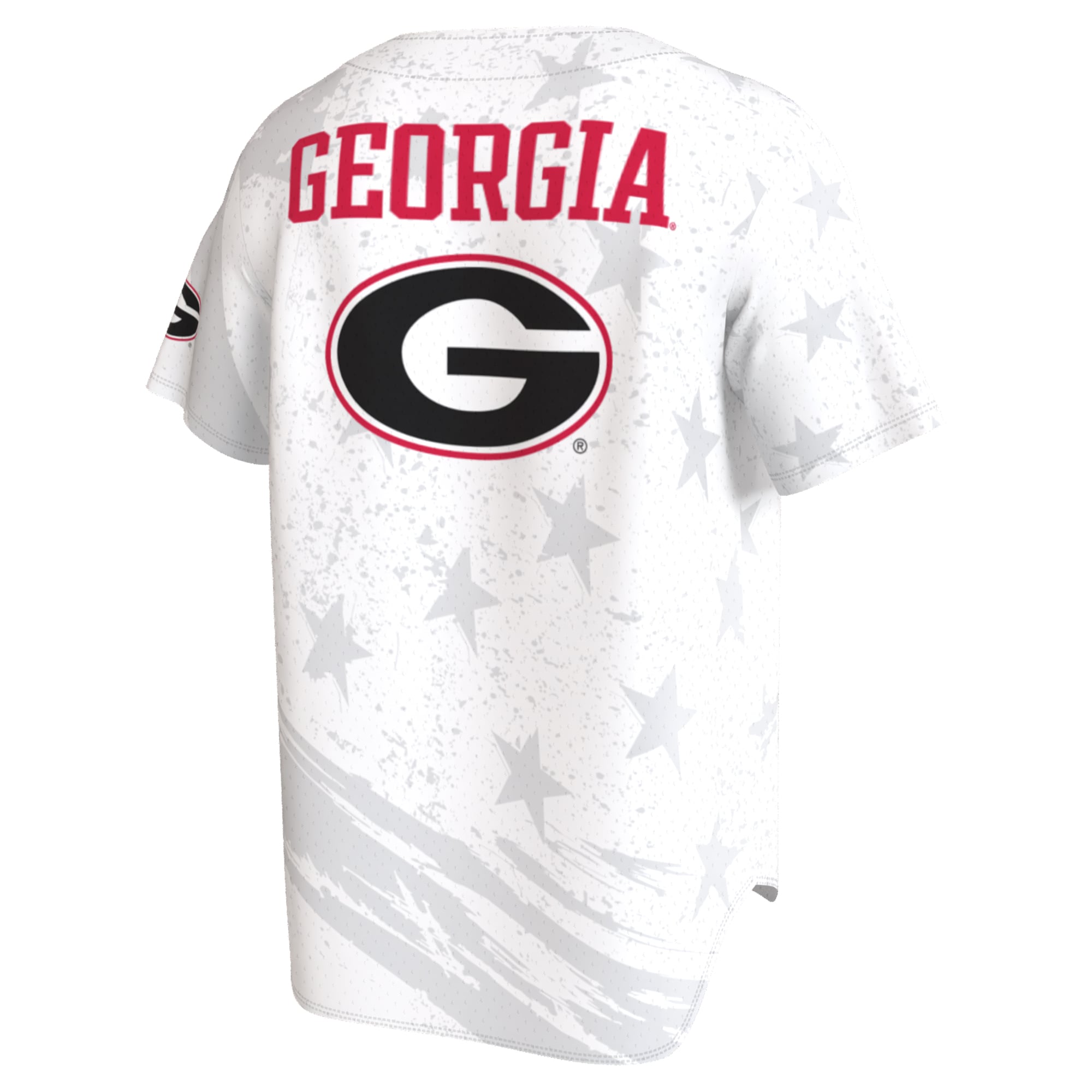 White Collegiate Baseball Georgia Bulldogs Game Jersey White NCAA College Baseball Fan Wear