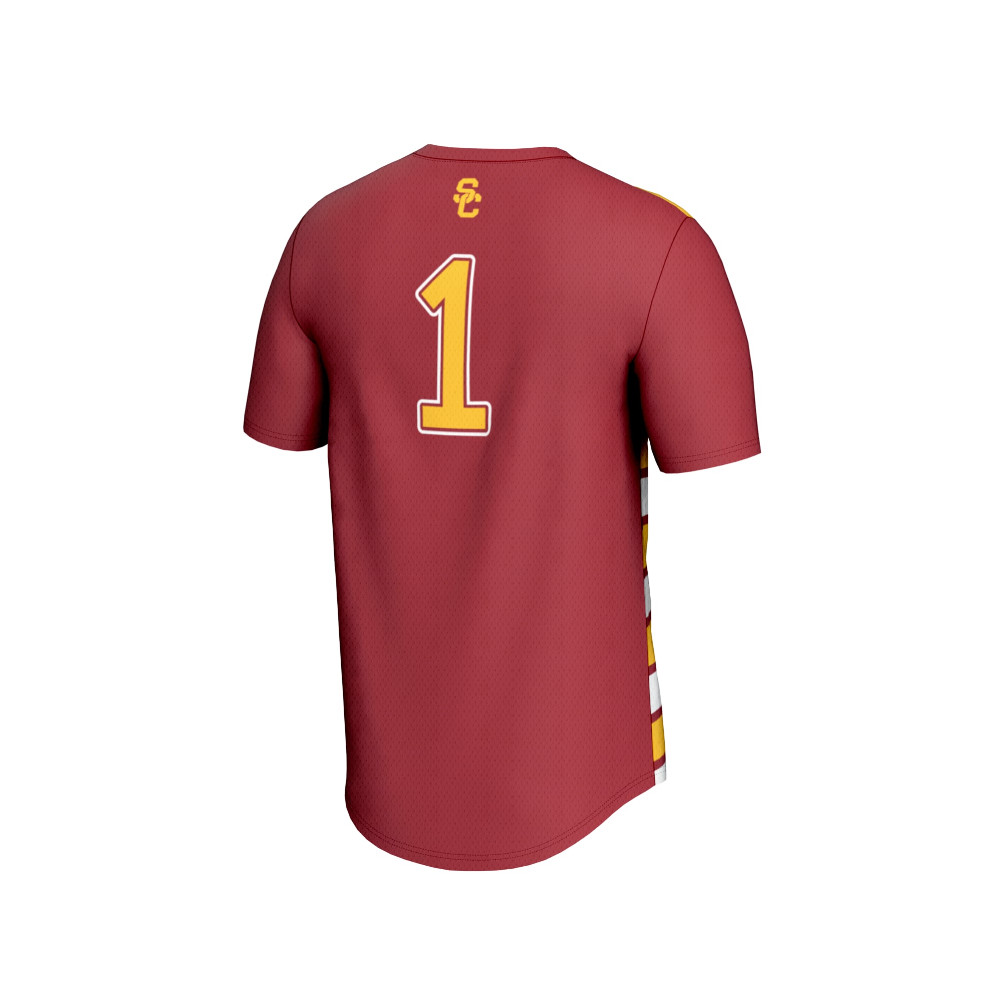 Soccer Fashion USC Trojans Game Jersey No.1 Cardinal NCAA College Soccer Fan Wear Soccer Fashion