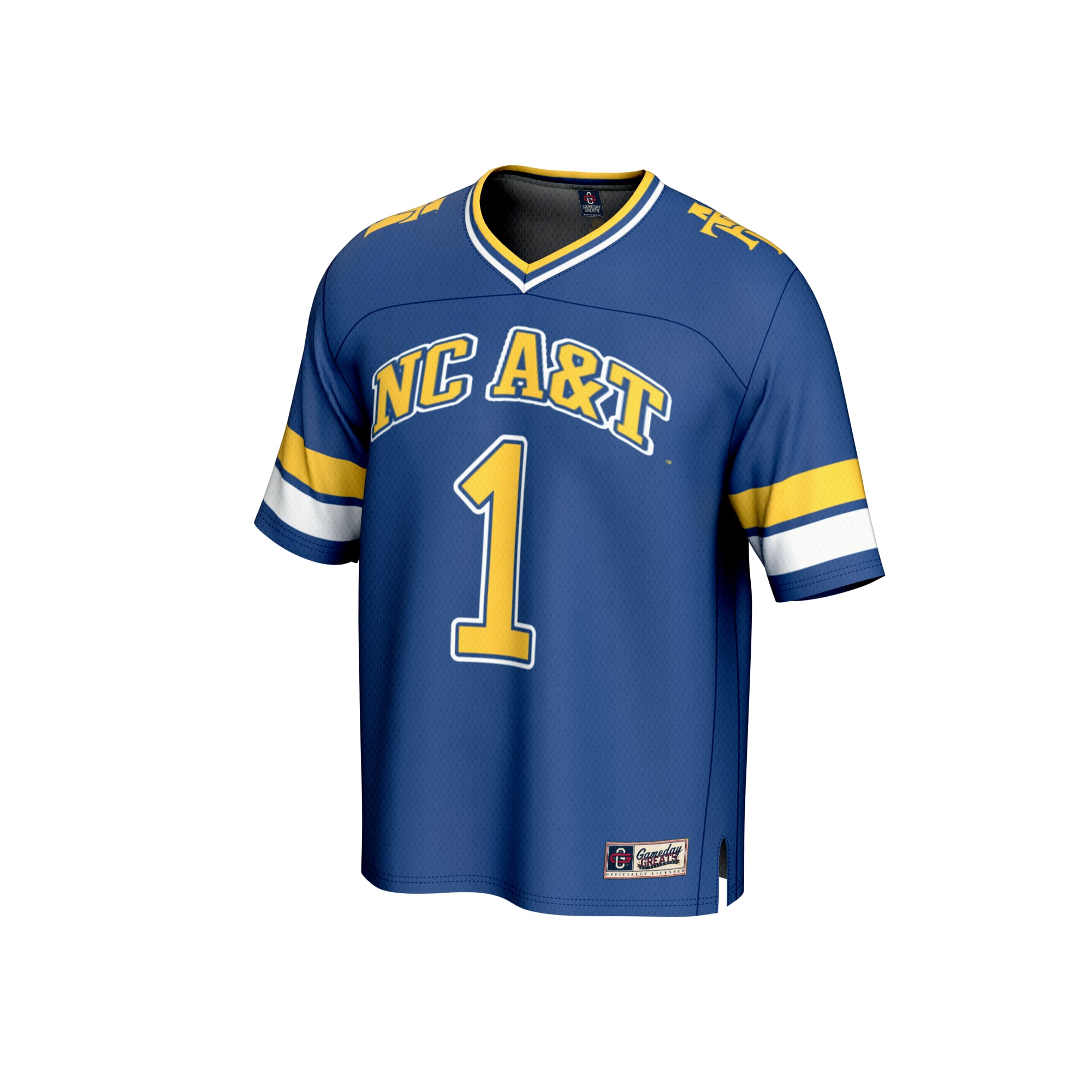 Collegiate Fashion North Carolina A&T Aggies Game Jersey Navy NCAA College Football Fan Wear Collegiate Fashion