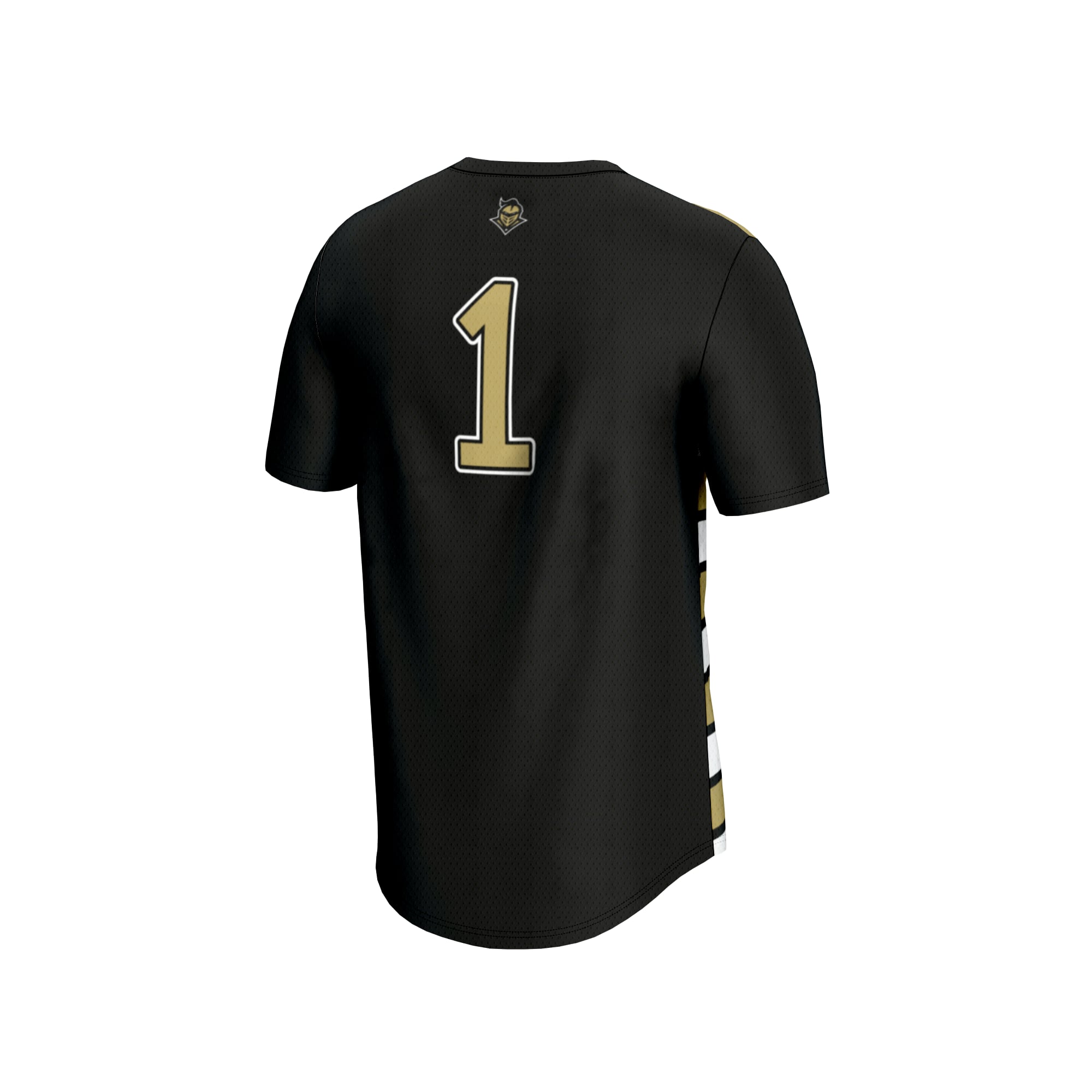Soccer Fashion UCF Knights Game Jersey No.1 Black NCAA College Soccer Fan Wear