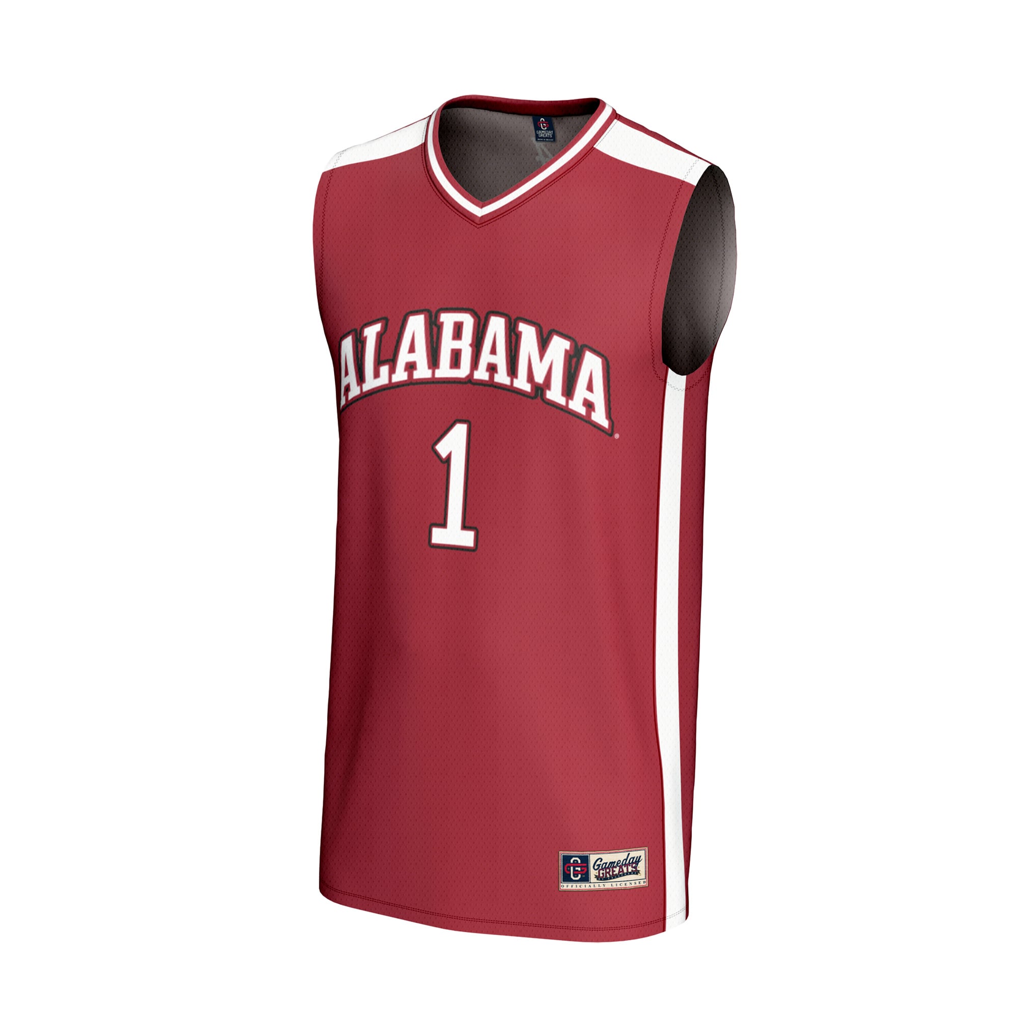 Basketball Fashion Alabama Crimson Tide Game Jersey No.1 Crimson NCAA College Basketball Fan Wear