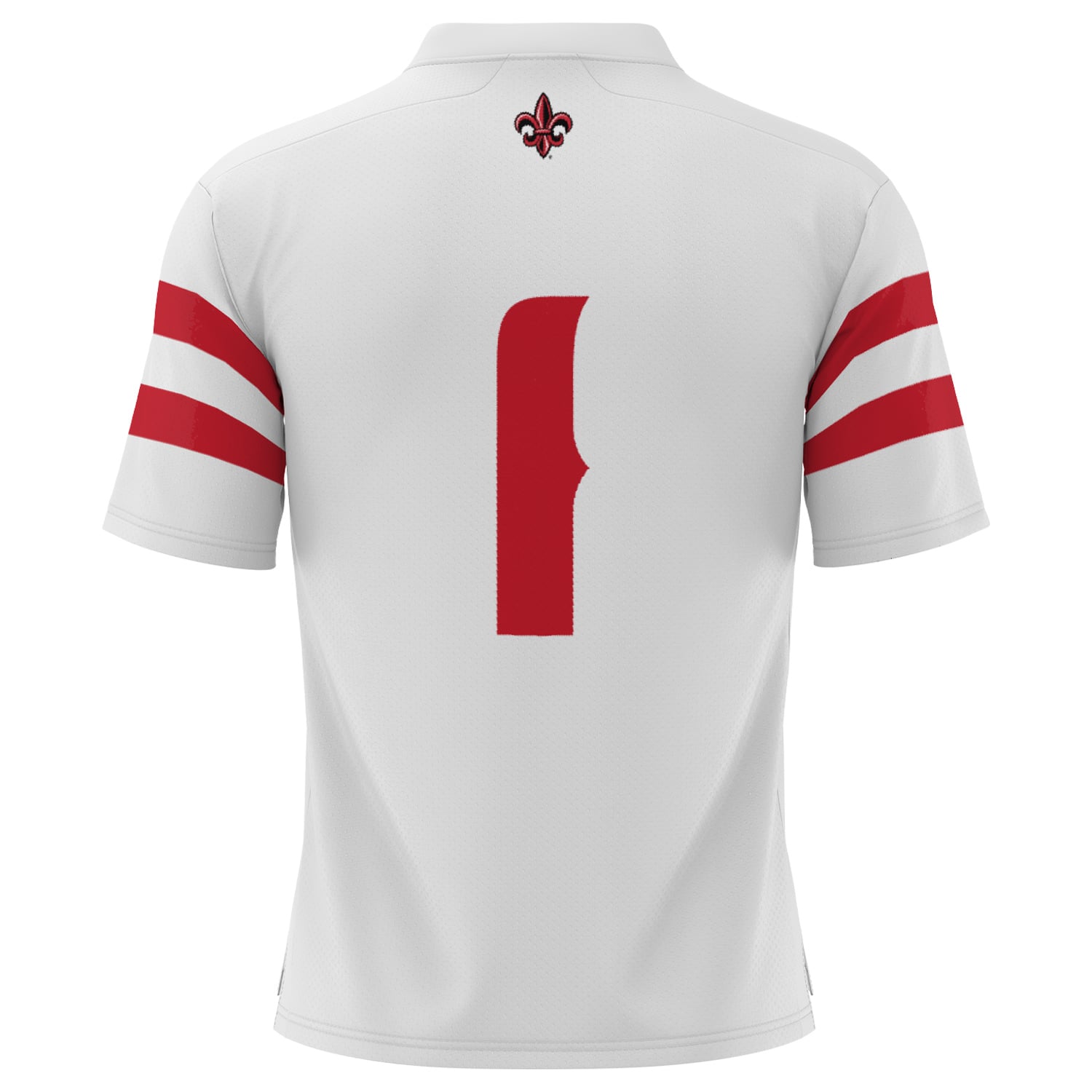 Louisiana Ragin' Cajuns Game Jersey No.1 White NCAA College Football Fan Wear No.1