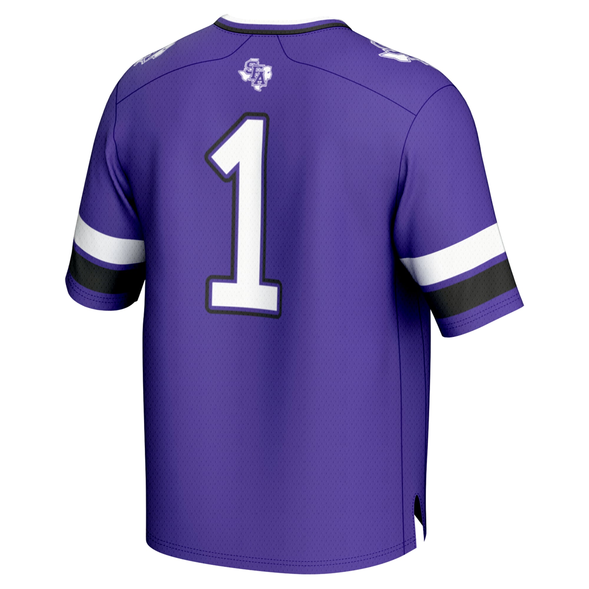 Purple Fashion Stephen F Austin Lumberjacks Game Jersey No.1 Purple NCAA College Football Fan Wear Purple Fashion
