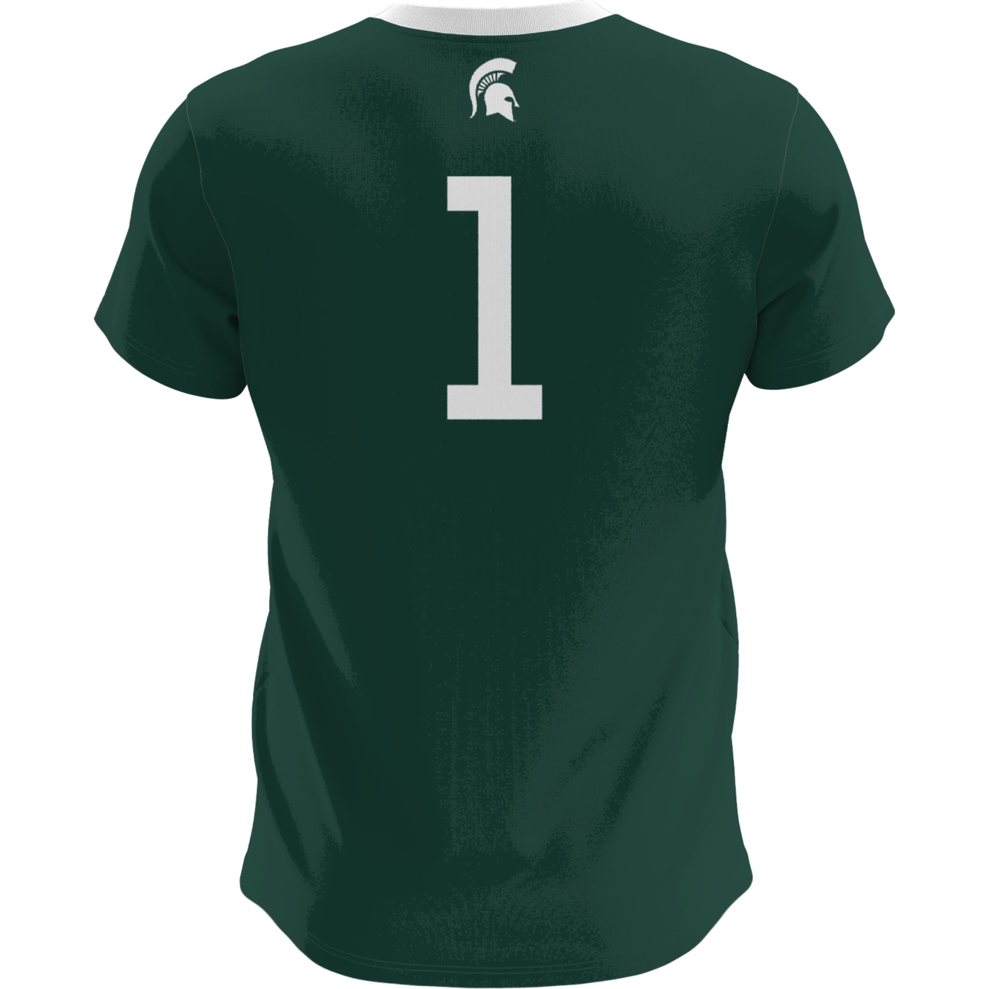 Green Soccer Fashion Michigan State Spartans Game Jersey Green NCAA College Soccer Fan Wear Green Soccer Fashion