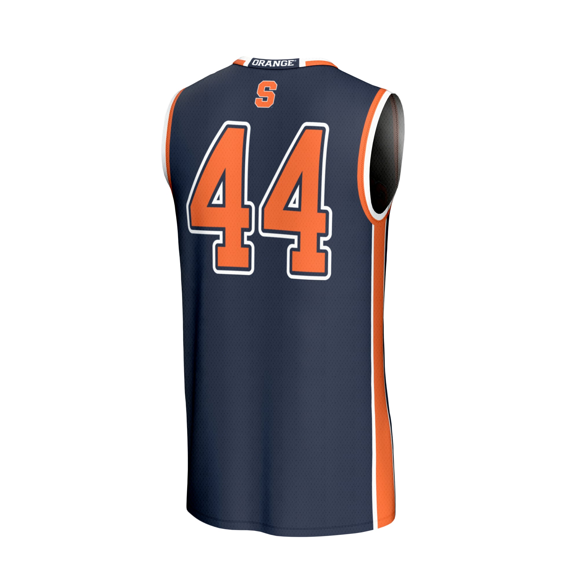 Navy Collegiate Basketball Syracuse Orange Game Jersey No.44 Navy NCAA College Basketball Fan Wear