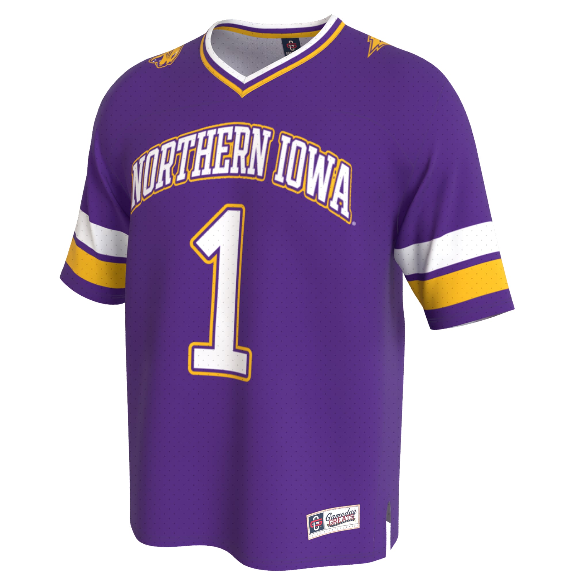 Purple Collegiate Fashion Northern Iowa Panthers Game Jersey Purple NCAA College Football Fan Wear