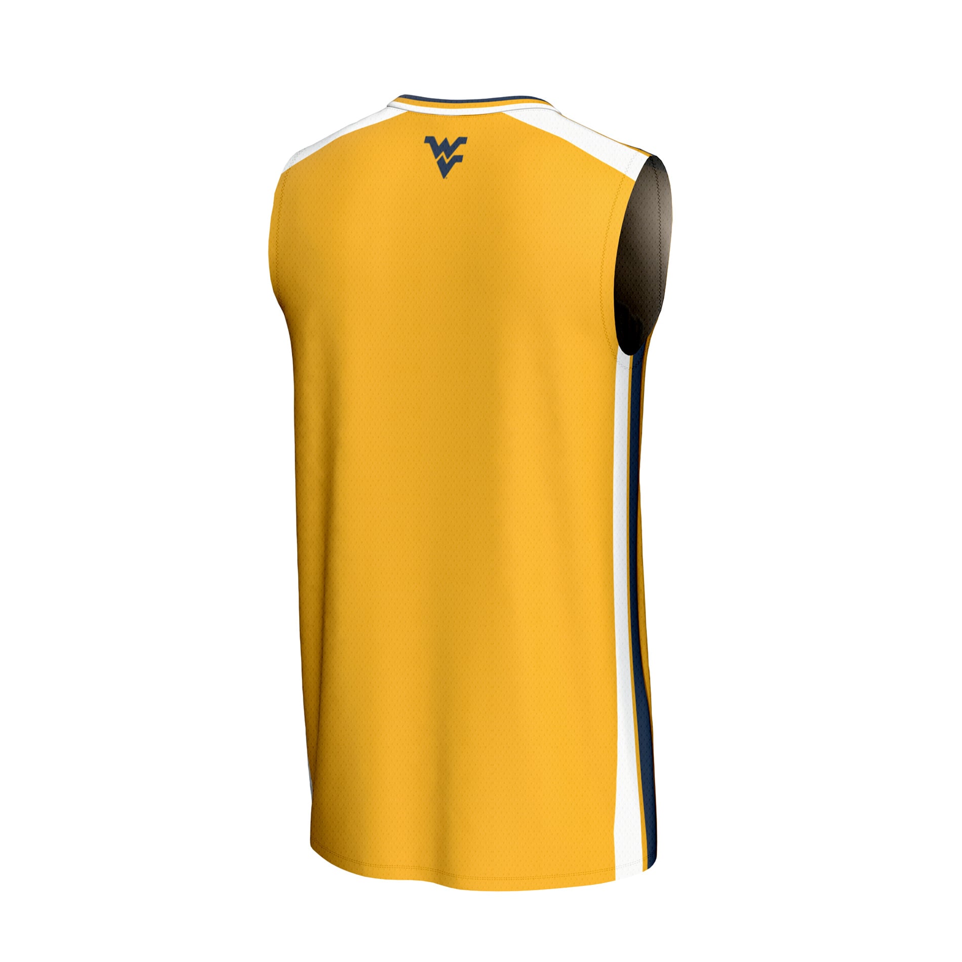 Gold Basketball West Virginia Mountaineers Game Jersey Gold NCAA College Basketball Fan Wear