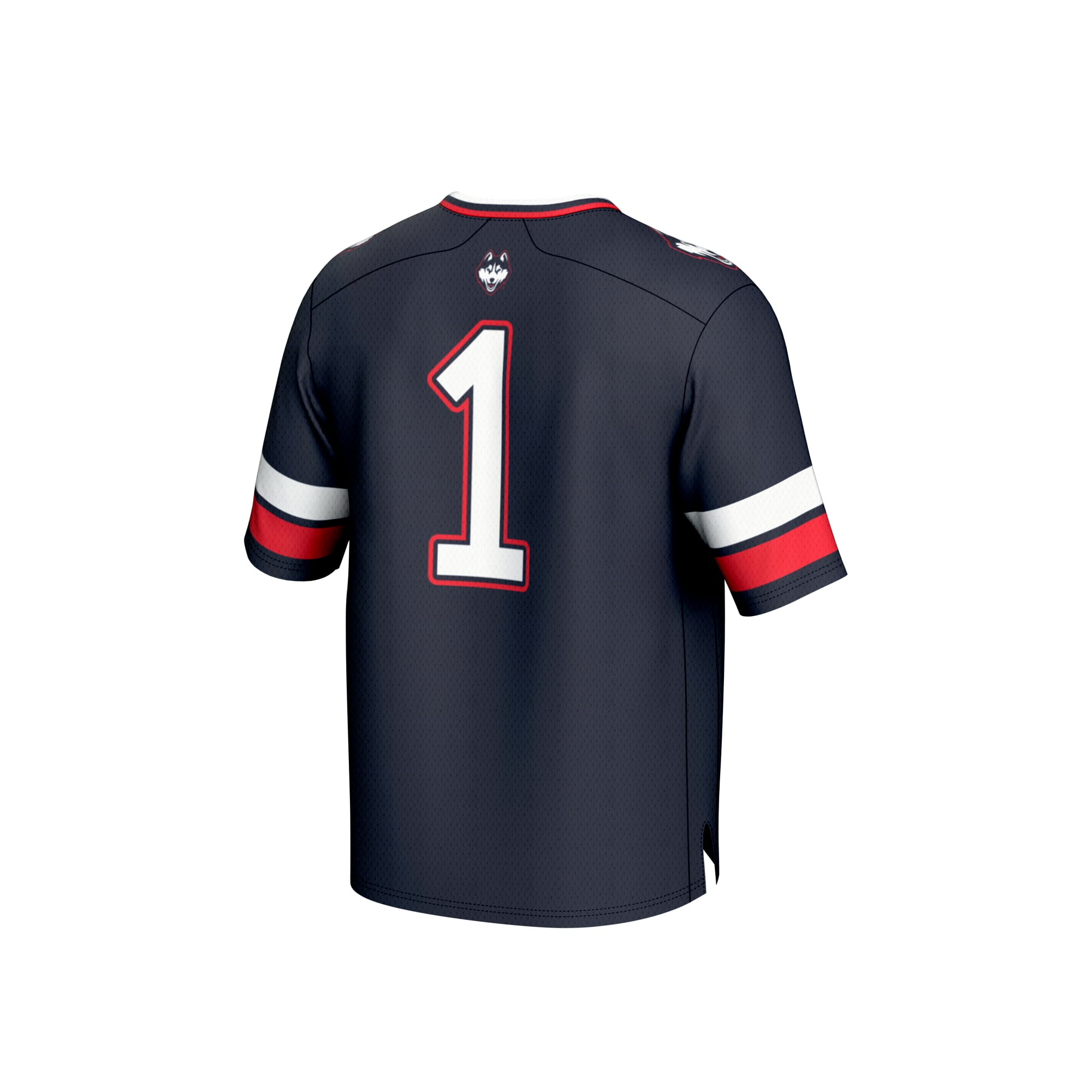 Collegiate Fashion UConn Huskies Game Jersey Navy NCAA College Football Fan Wear Collegiate Fashion