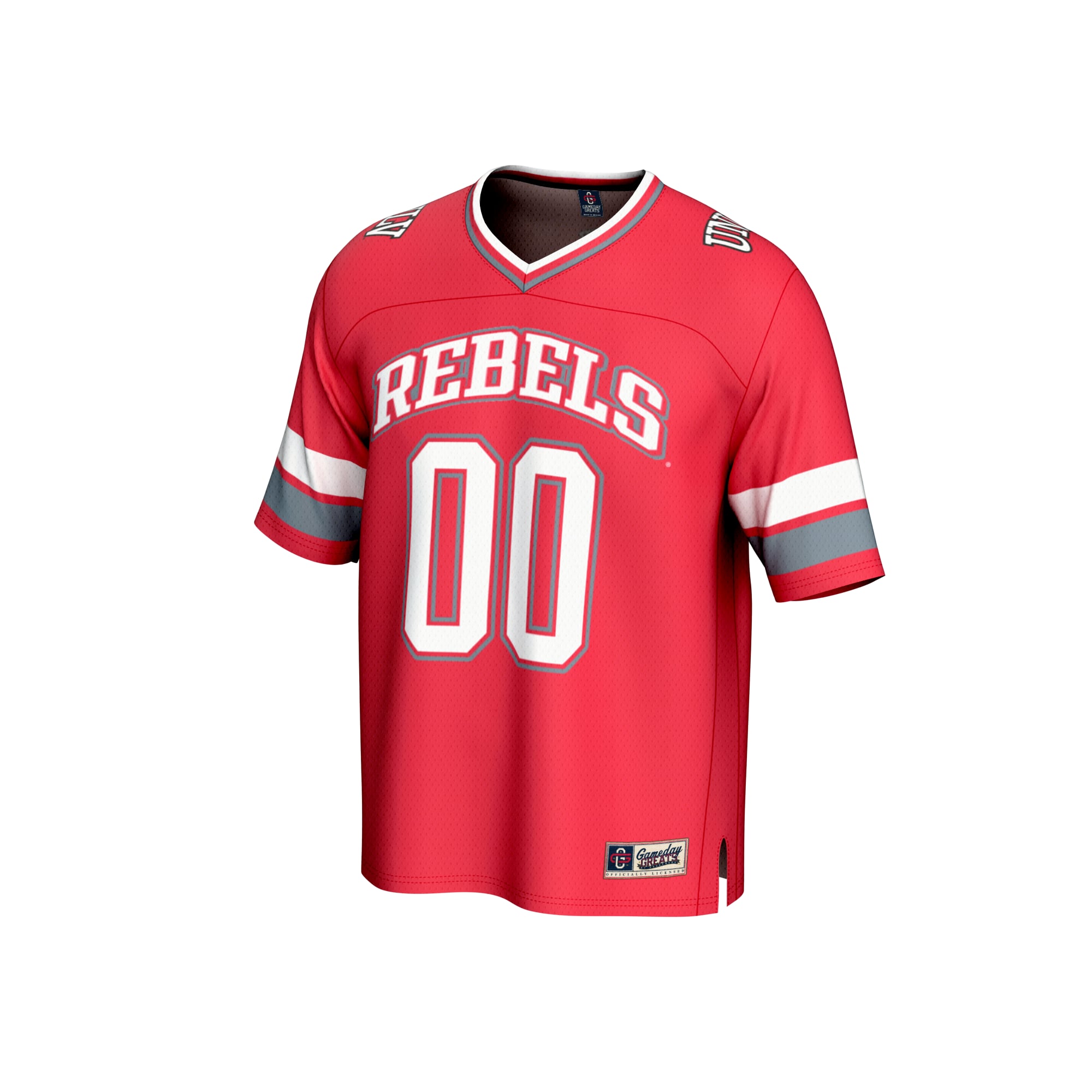 Collegiate Fashion UNLV Rebels Game Jersey No.00 Scarlet NCAA College Football Fan Wear Collegiate Fashion