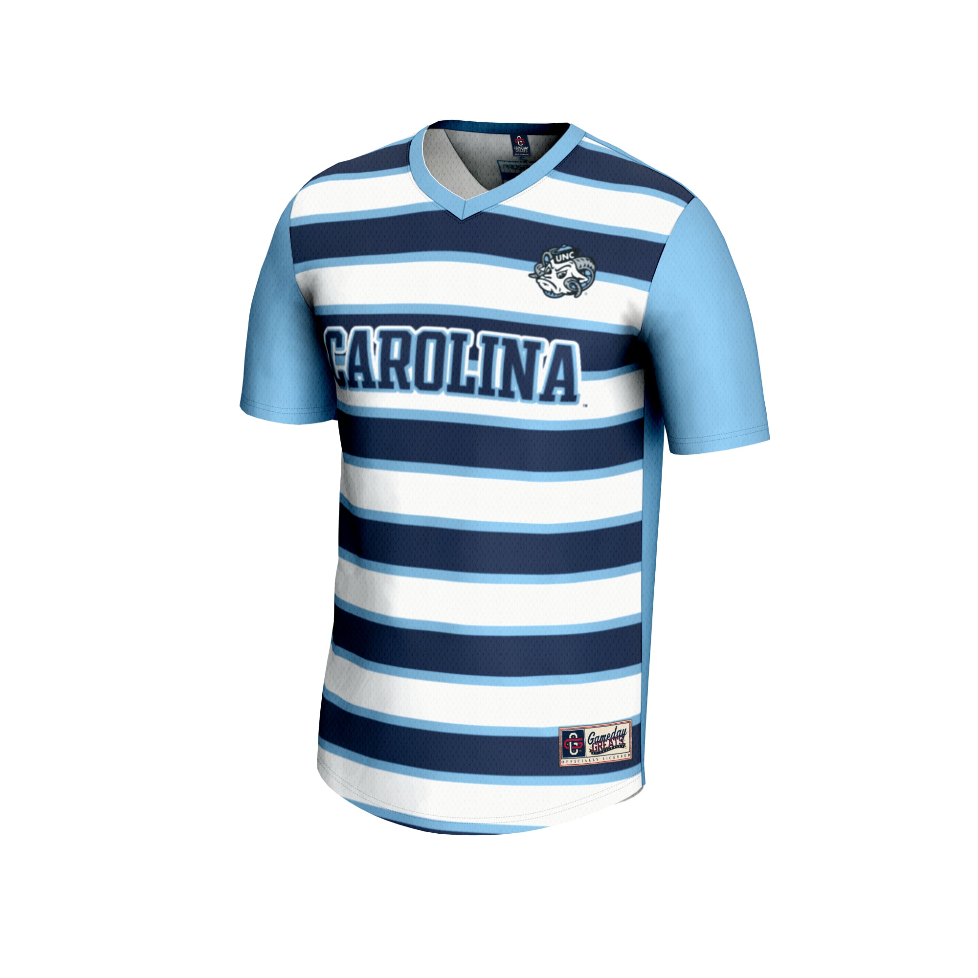 Soccer Fashion North Carolina Tar Heels Game Jersey Blue NCAA College Soccer Fan Wear