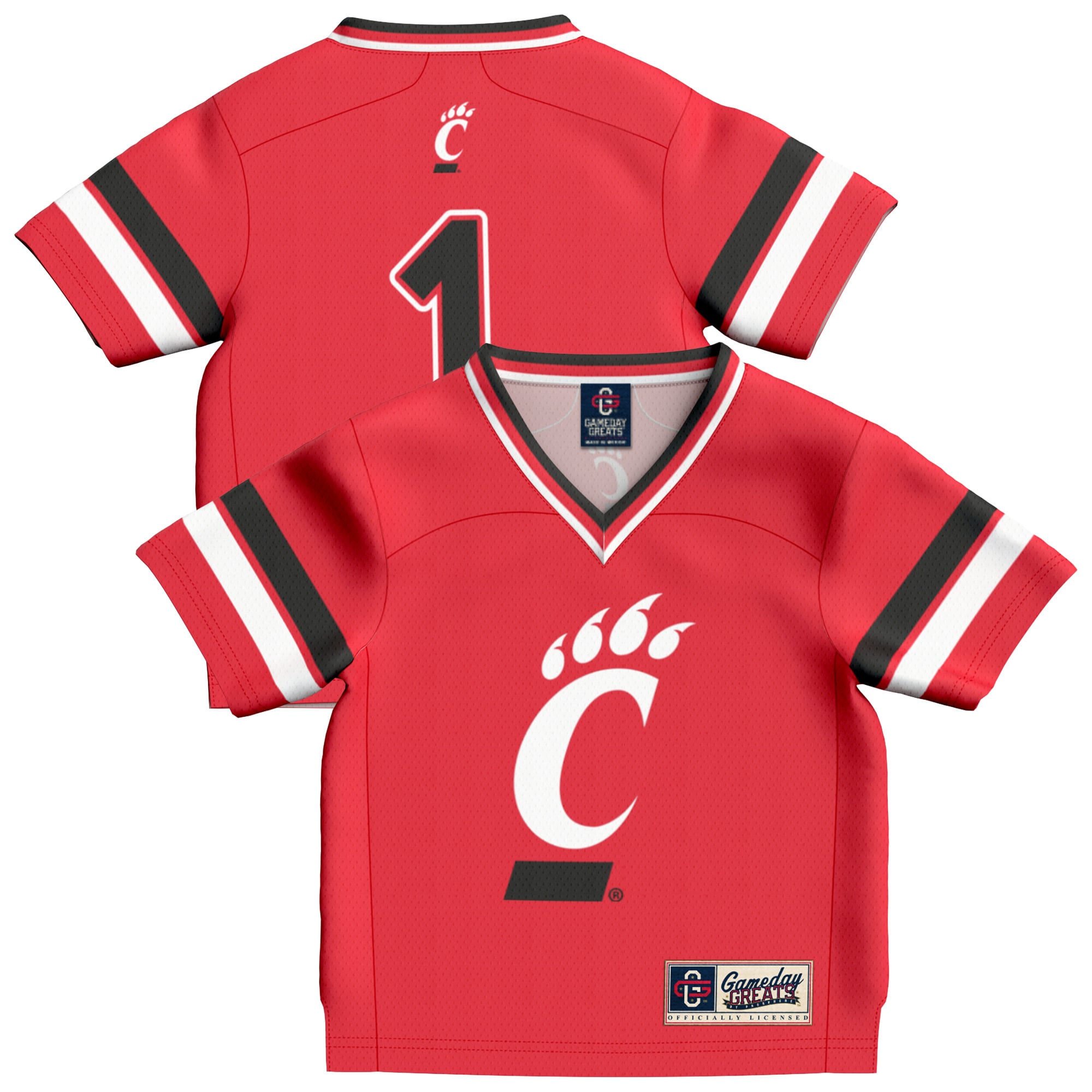 Cincinnati Bearcats Jersey No.1 Red NCAA College Football Fan Wear