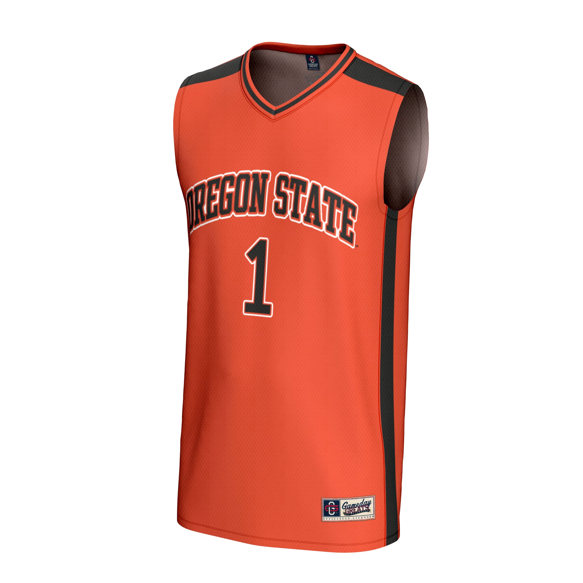 Collegiate Basketball Fashion Oregon State Beavers Game Jersey Orange NCAA College Basketball Fan Wear Collegiate Basketball Fashion