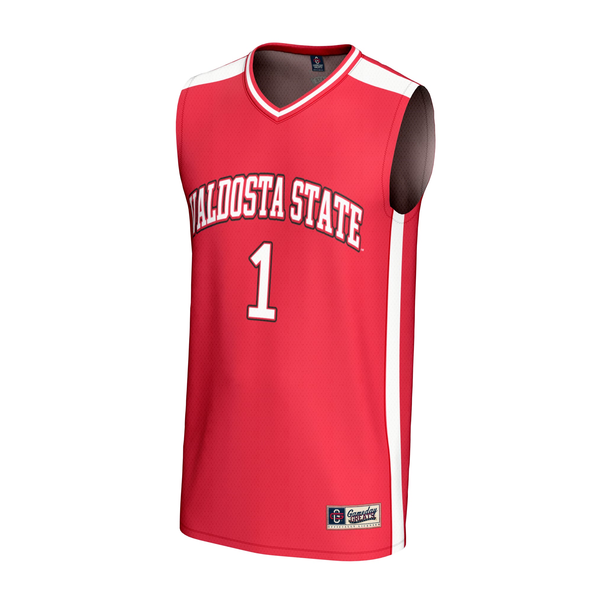 Basketball Fashion Valdosta State Blazers Game Jersey No.1 Red NCAA College Basketball Fan Wear