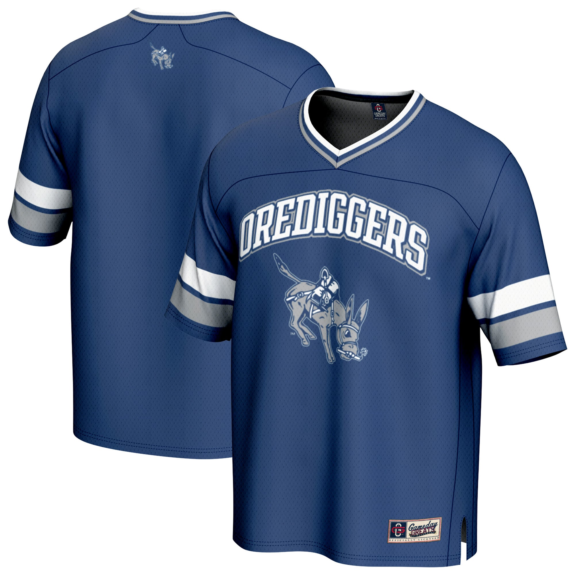 Blue Spirit Colorado School of Mines Orediggers Game Jersey Blue NCAA College Football Fan Wear Blue Spirit