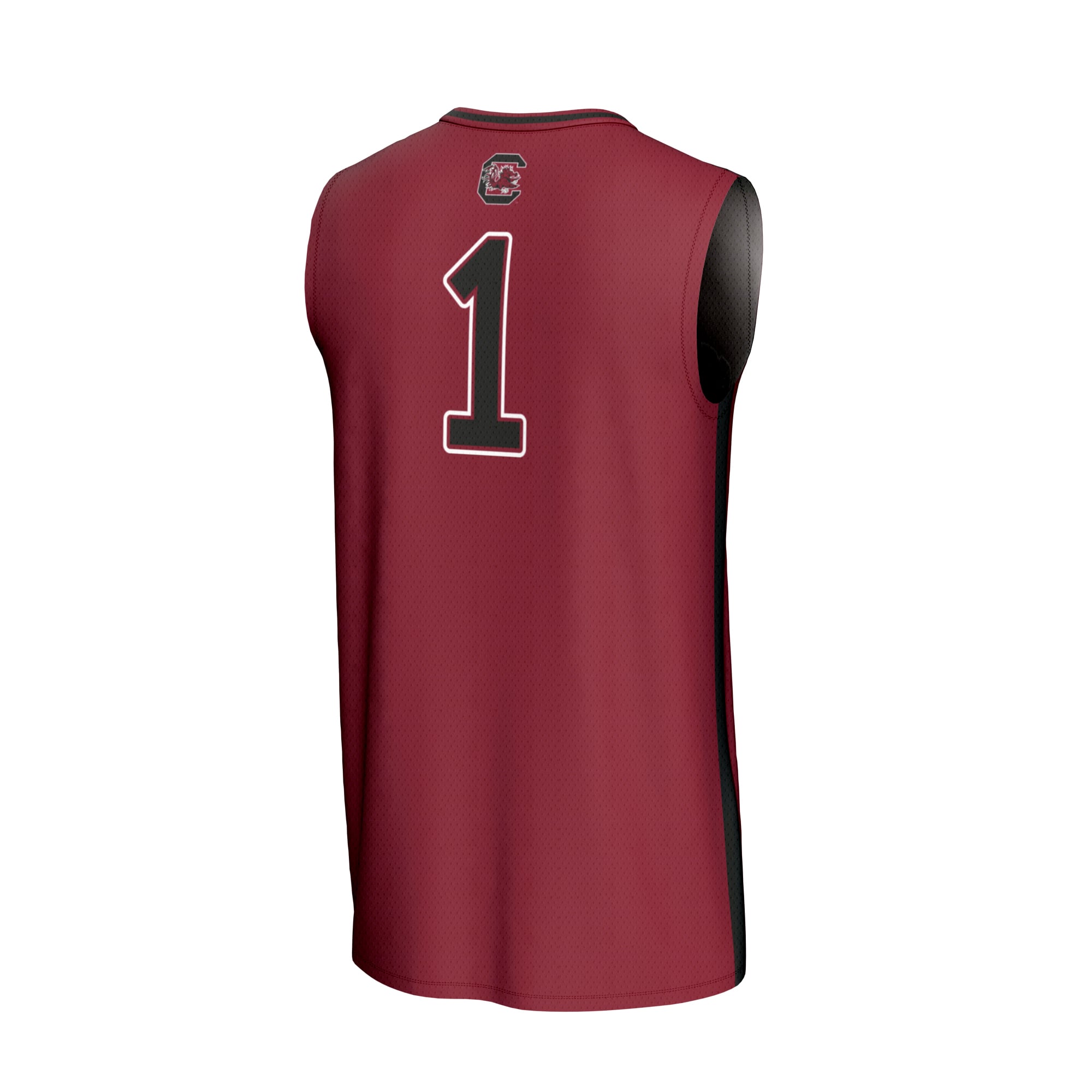 Collegiate Basketball Fashion South Carolina Gamecocks Game Jersey No.1 Garnet NCAA College Basketball Fan Wear Collegiate Basketball Fashion