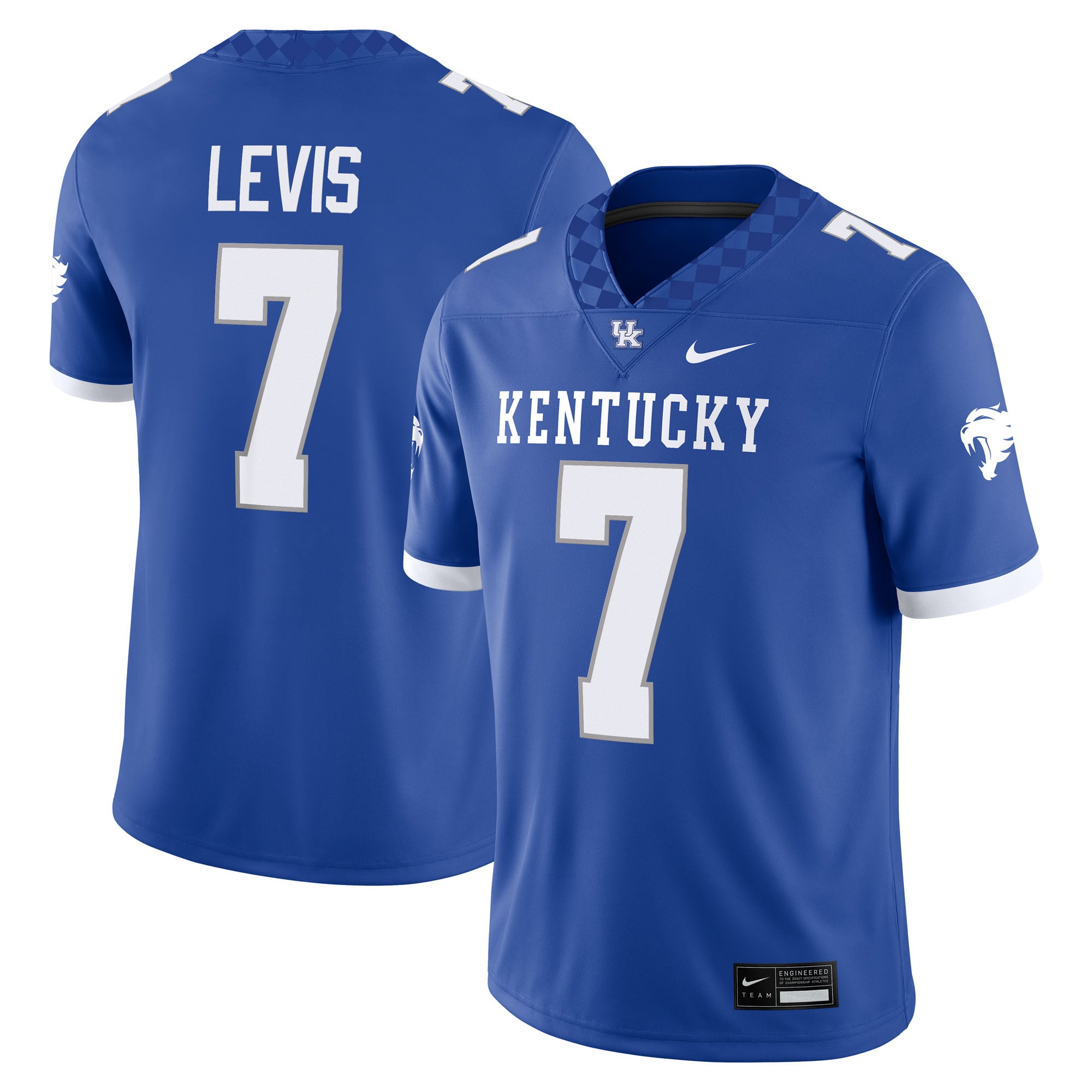 Will Levis Soccer Kentucky Wildcats Jersey Royal NCAA College Soccer Fan Wear