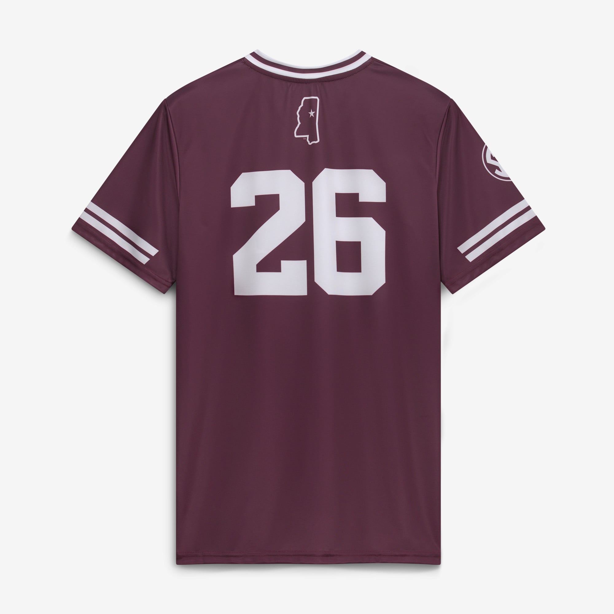 No Brand Mississippi State Bulldogs Jersey Maroon NCAA College Baseball Fan Wear No Brand