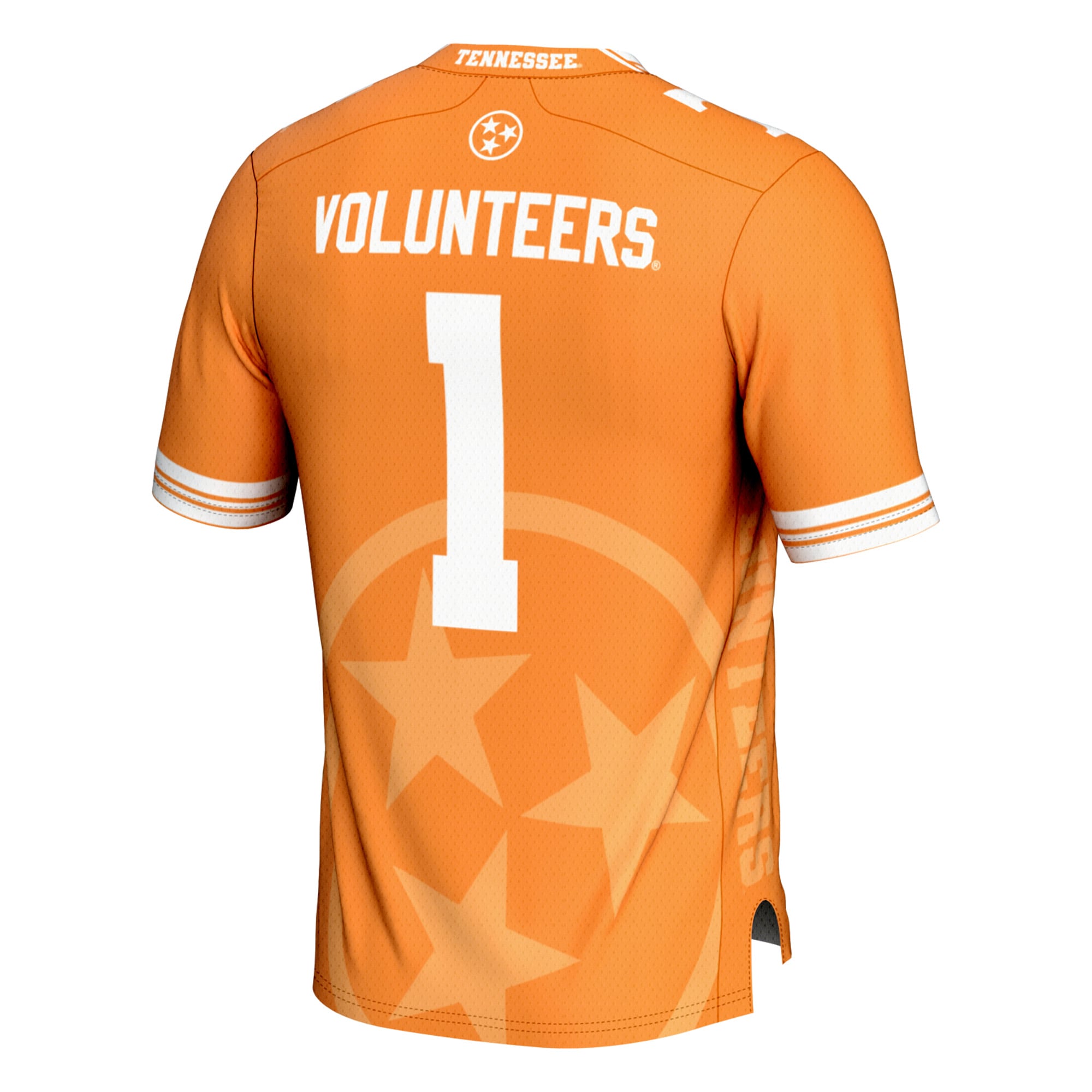 Print Fashion Tennessee Volunteers Game Jersey No.1 Orange NCAA College Football Fan Wear