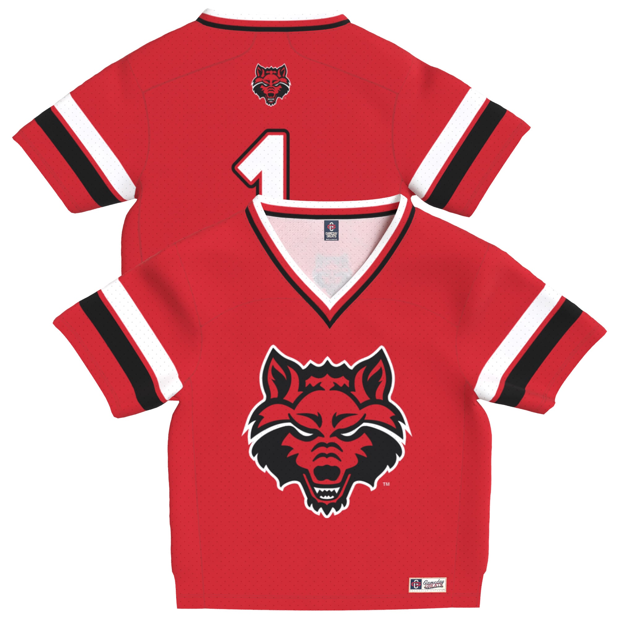 Arkansas State Red Wolves Game Jersey Red NCAA College Football Fan Wear