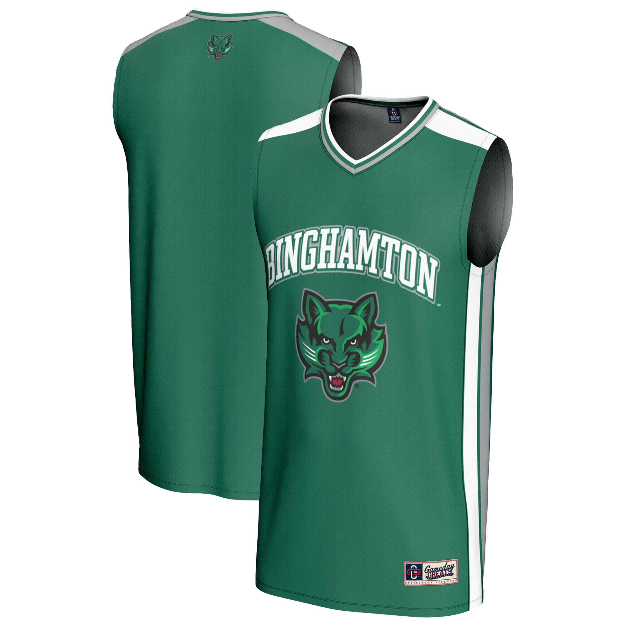 Spirit Basketball Binghamton Bearcats Game Jersey Green NCAA College Basketball Fan Wear Spirit Basketball