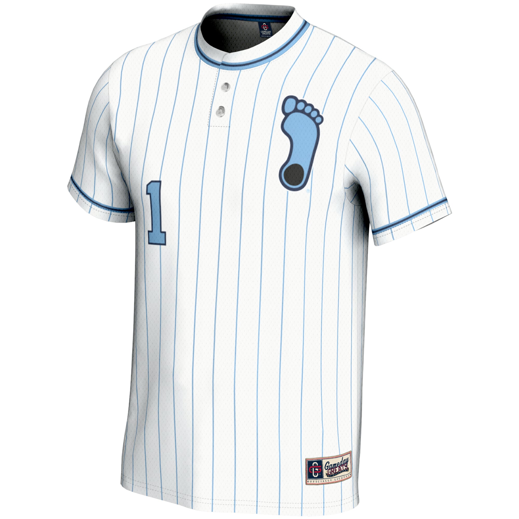 White Softball North Carolina Tar Heels Game Jersey No.1 White NCAA College Softball Fan Wear