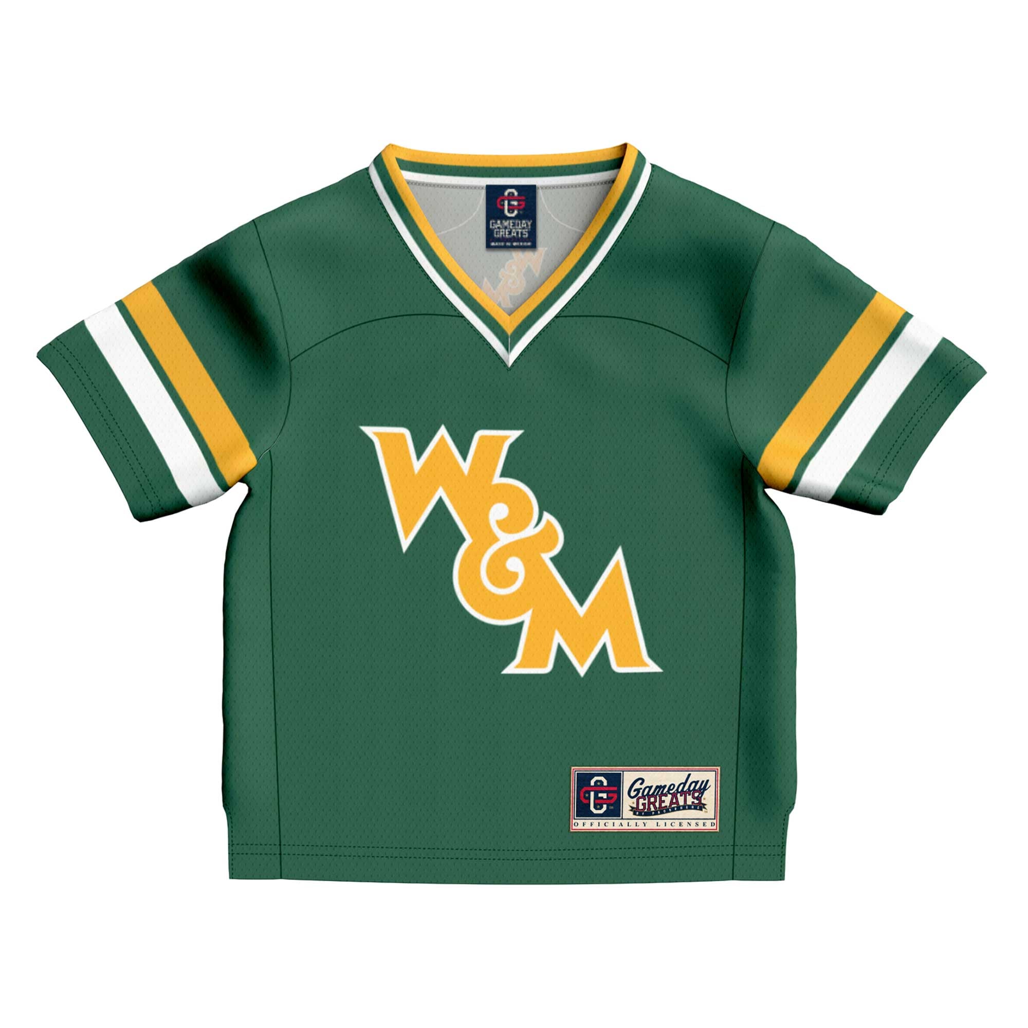 Collegiate Fashion William & Mary Tribe Game Jersey No.1 Green NCAA College Football Fan Wear