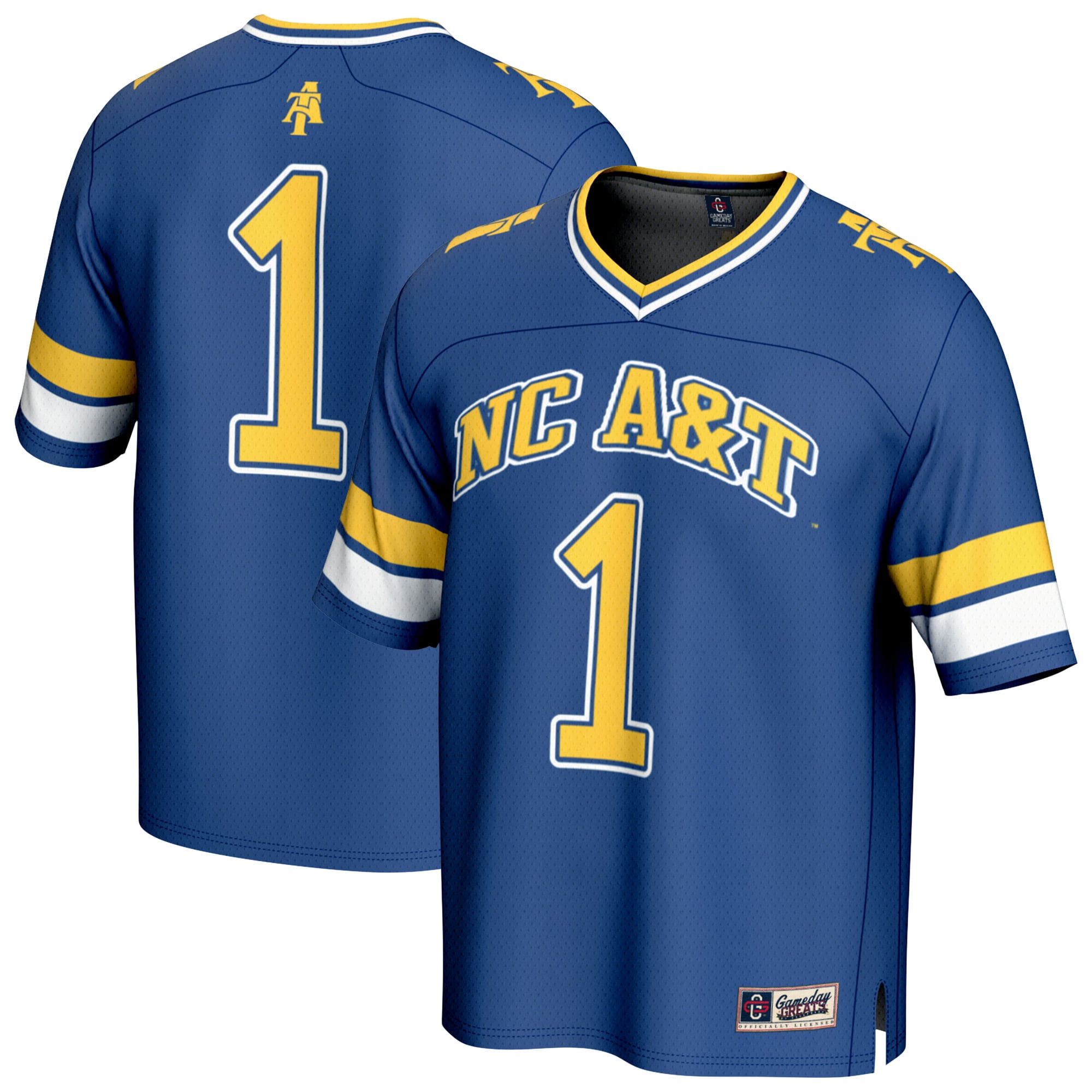 North Carolina A&T Aggies Jersey No.1 Navy NCAA College Football Fan Wear