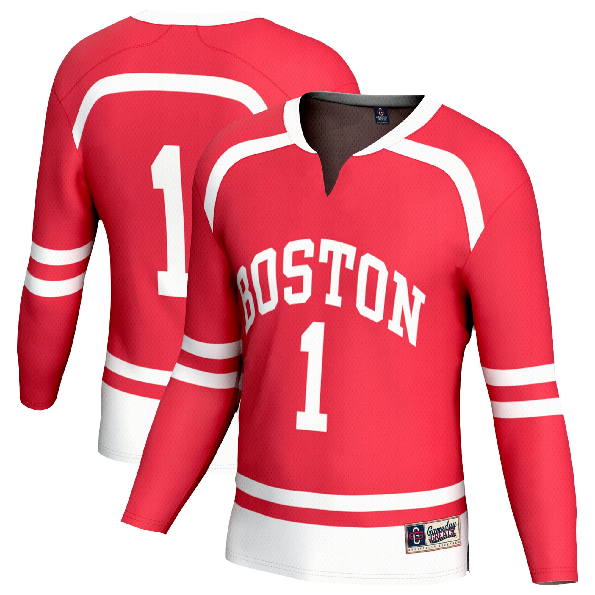 Ultra-Light Modern Boston University Jersey Scarlet NCAA College Hockey Fan Wear Ultra-Light Modern
